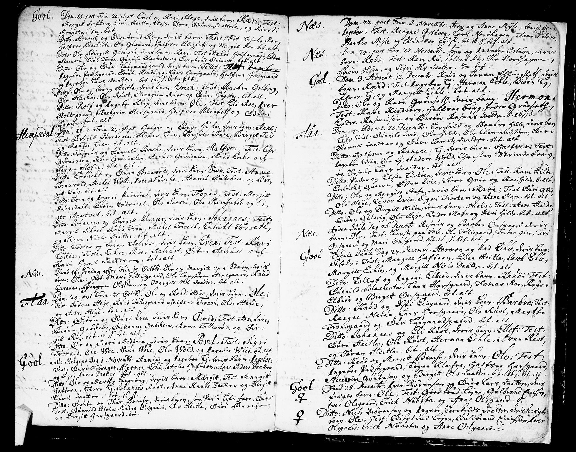 Nes kirkebøker, AV/SAKO-A-236/F/Fa/L0001: Parish register (official) no. 1, 1693-1706, p. 97