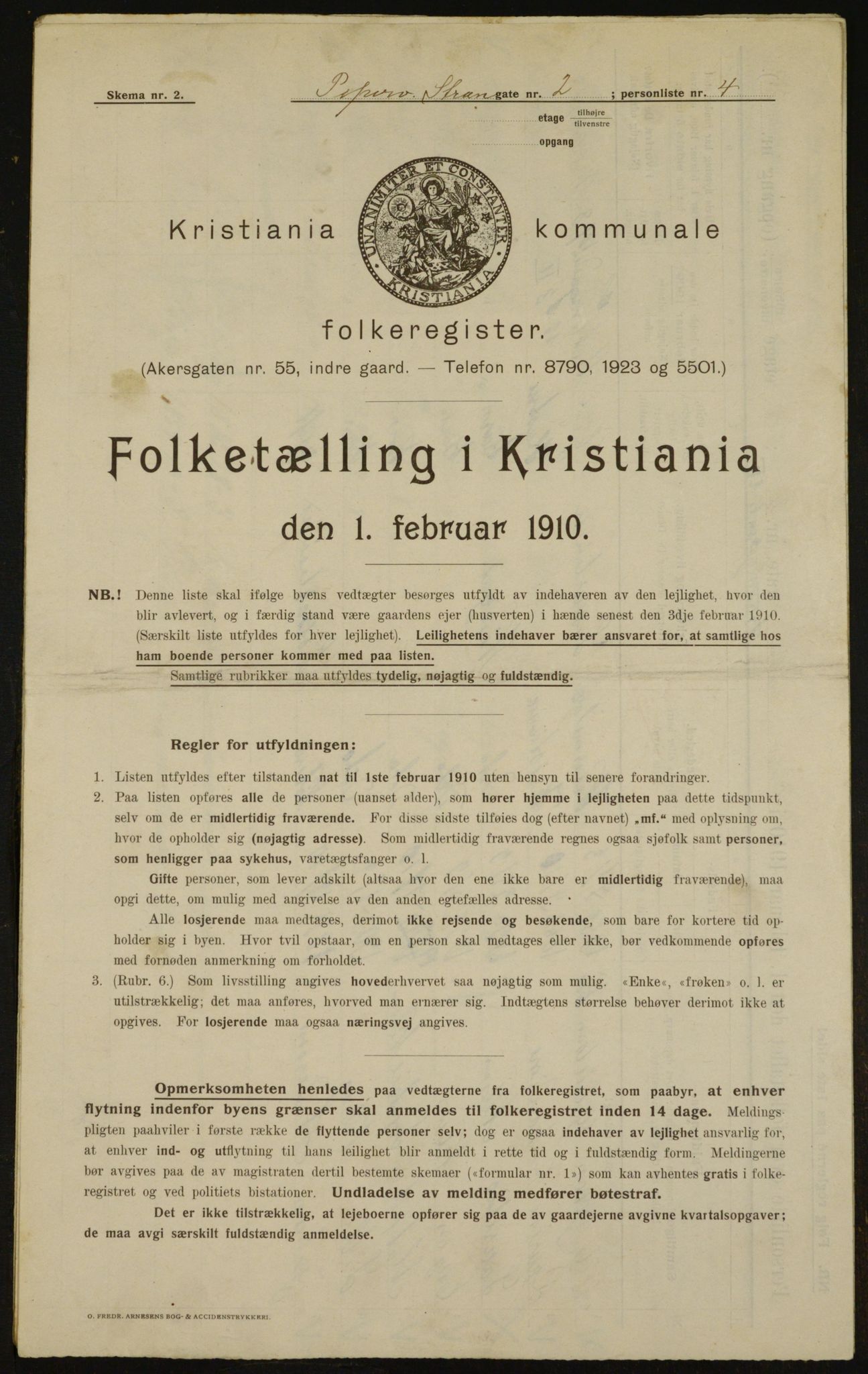 OBA, Municipal Census 1910 for Kristiania, 1910, p. 98423