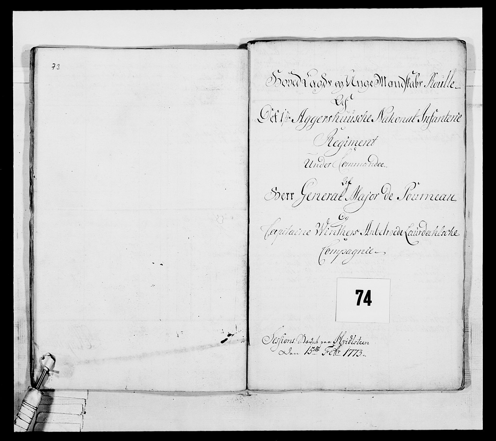 Generalitets- og kommissariatskollegiet, Det kongelige norske kommissariatskollegium, RA/EA-5420/E/Eh/L0037: 1. Akershusiske nasjonale infanteriregiment, 1767-1773, p. 831