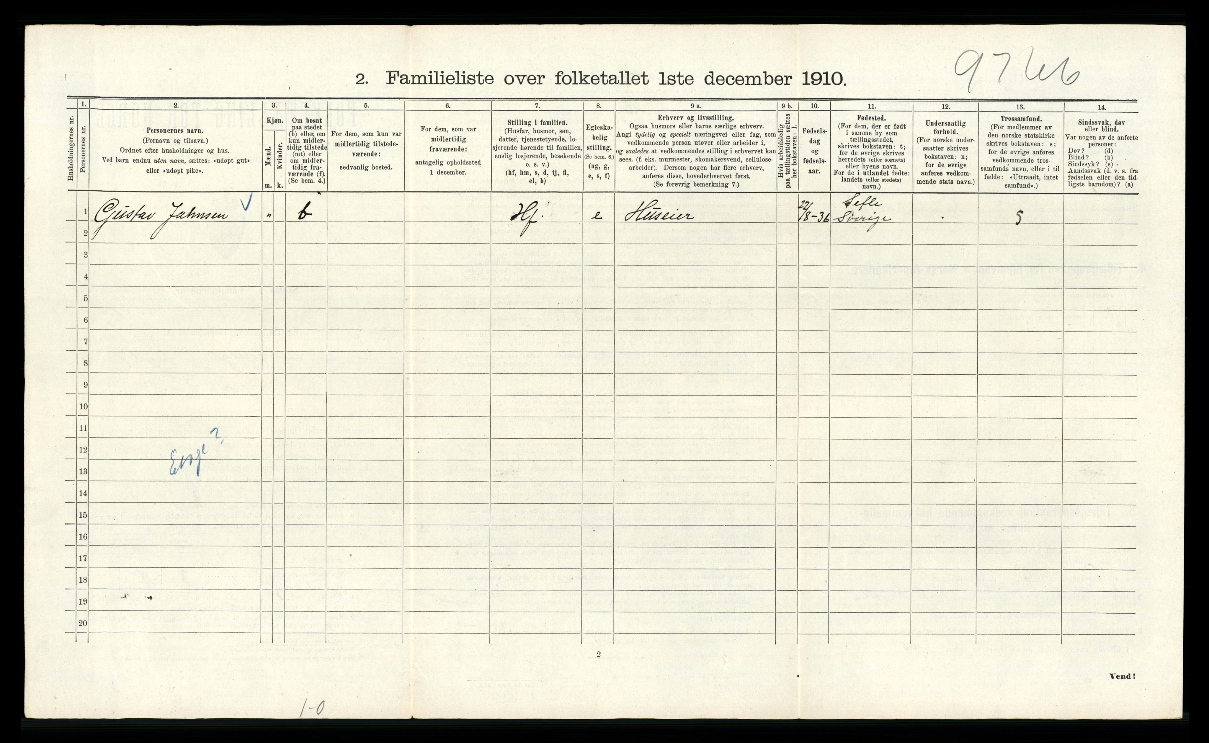 RA, 1910 census for Kristiania, 1910, p. 80844