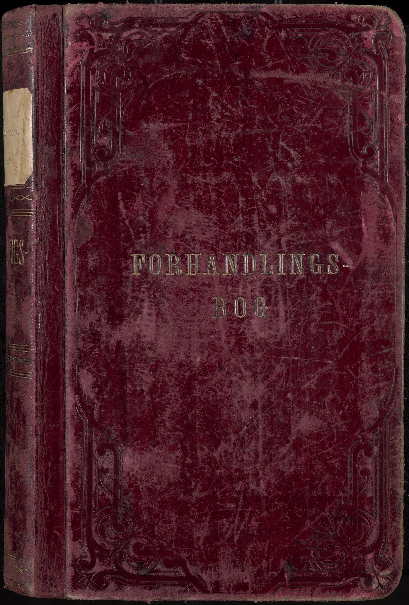 Ytre Sandsvær formannskap og sentraladministrasjon, IKAK/0629021/A/Aa/L0001: Møtebok med register, 1902-1919