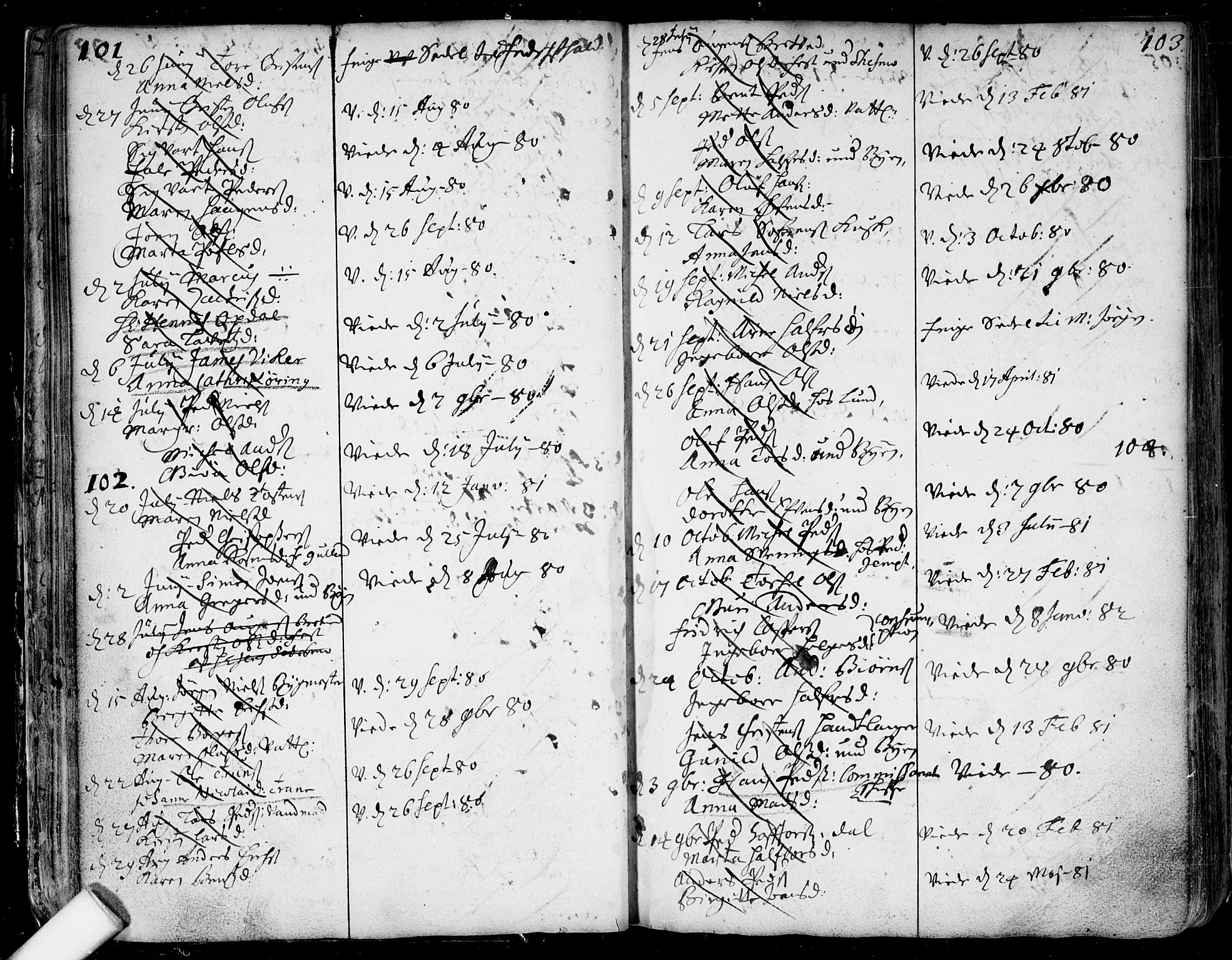 Aker prestekontor kirkebøker, SAO/A-10861/F/L0001: Parish register (official) no. 1, 1656-1688