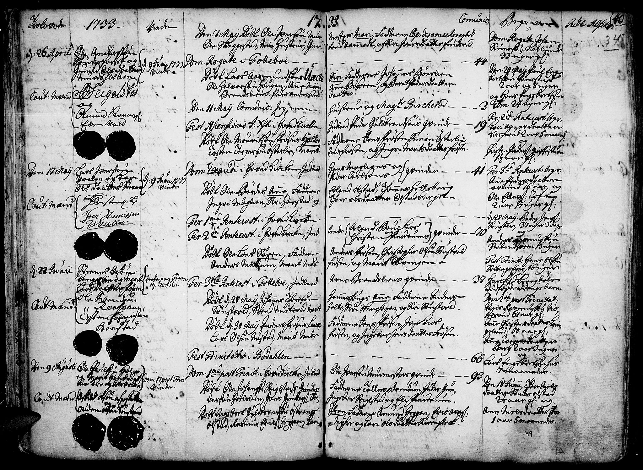 Gausdal prestekontor, AV/SAH-PREST-090/H/Ha/Haa/L0002: Parish register (official) no. 2, 1729-1757, p. 34