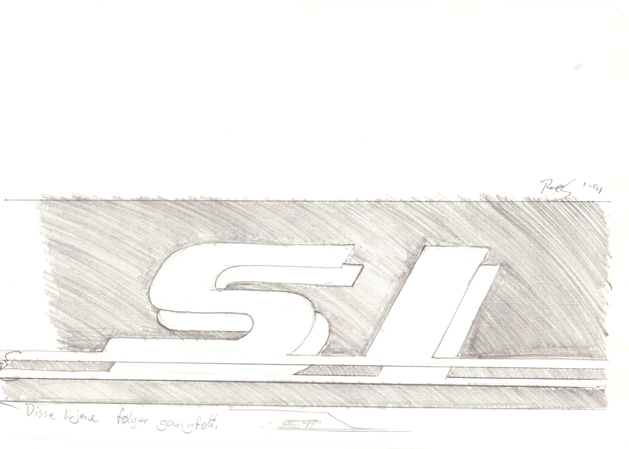 Skibsplast, AAKS/PA-2968/01/T/T02/L0013: Logo - Skilttegninger v. Rune, 1991-1992