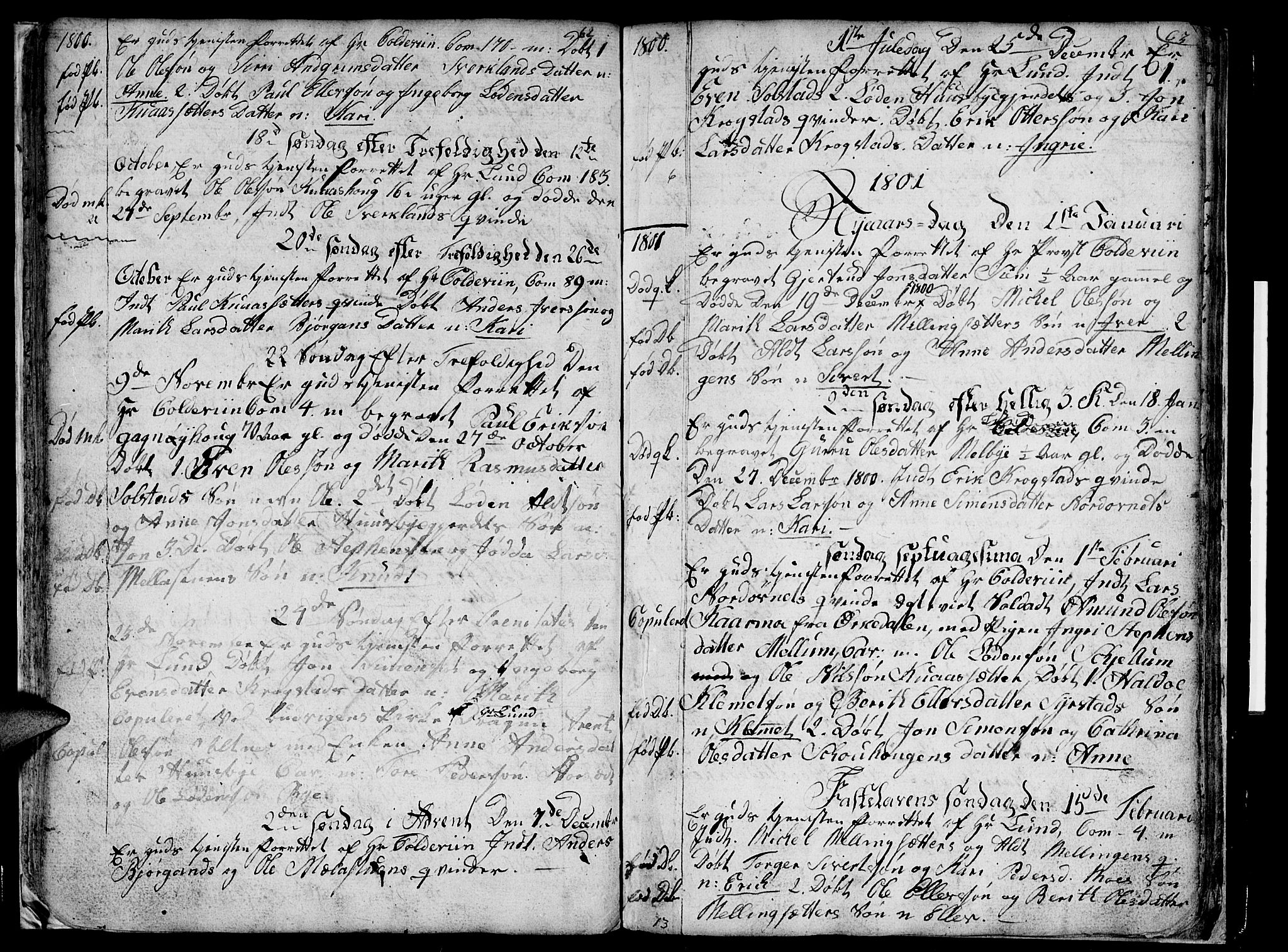Ministerialprotokoller, klokkerbøker og fødselsregistre - Sør-Trøndelag, SAT/A-1456/667/L0794: Parish register (official) no. 667A02, 1791-1816, p. 62-63