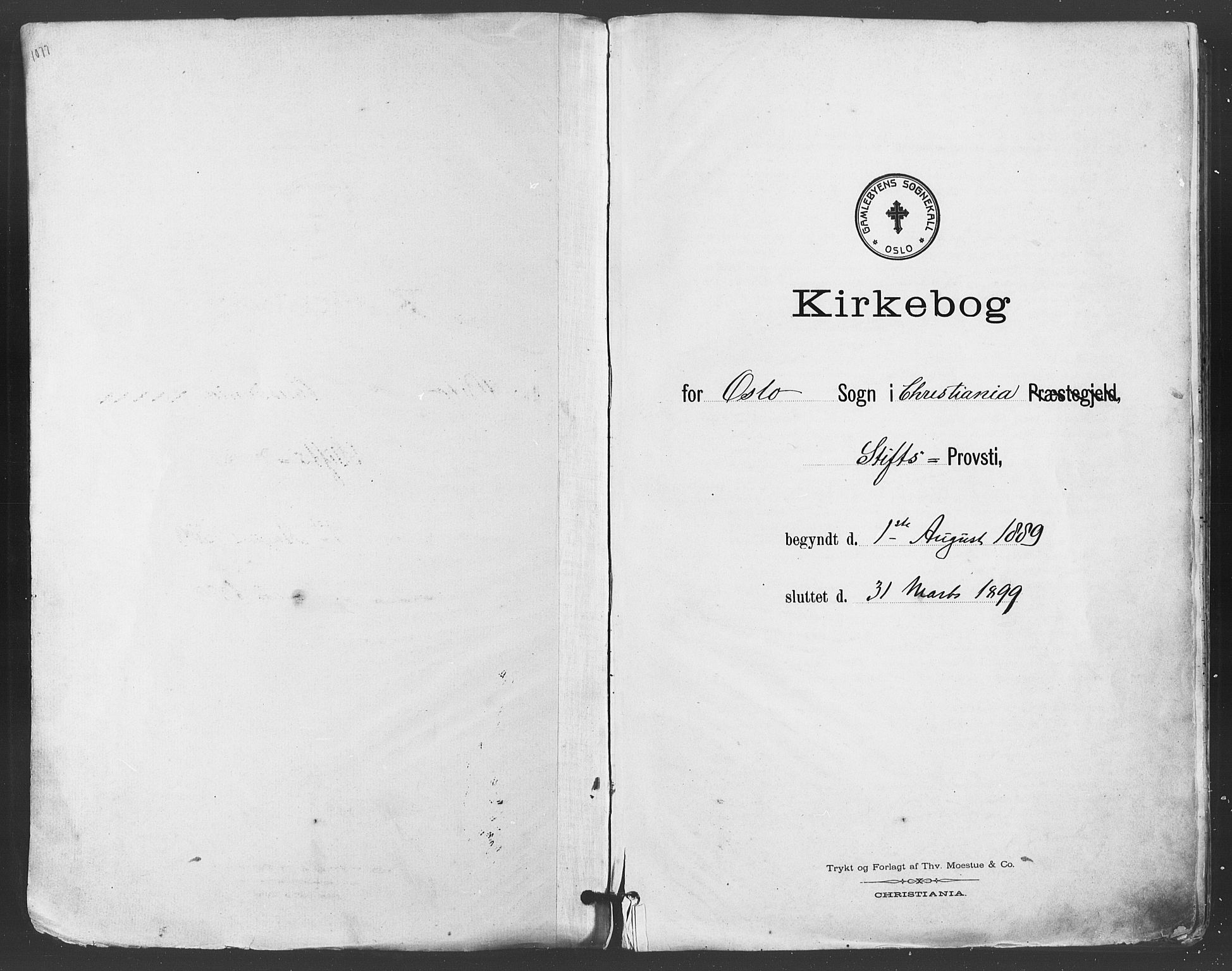 Gamlebyen prestekontor Kirkebøker, SAO/A-10884/F/Fa/L0007: Parish register (official) no. 7, 1889-1899