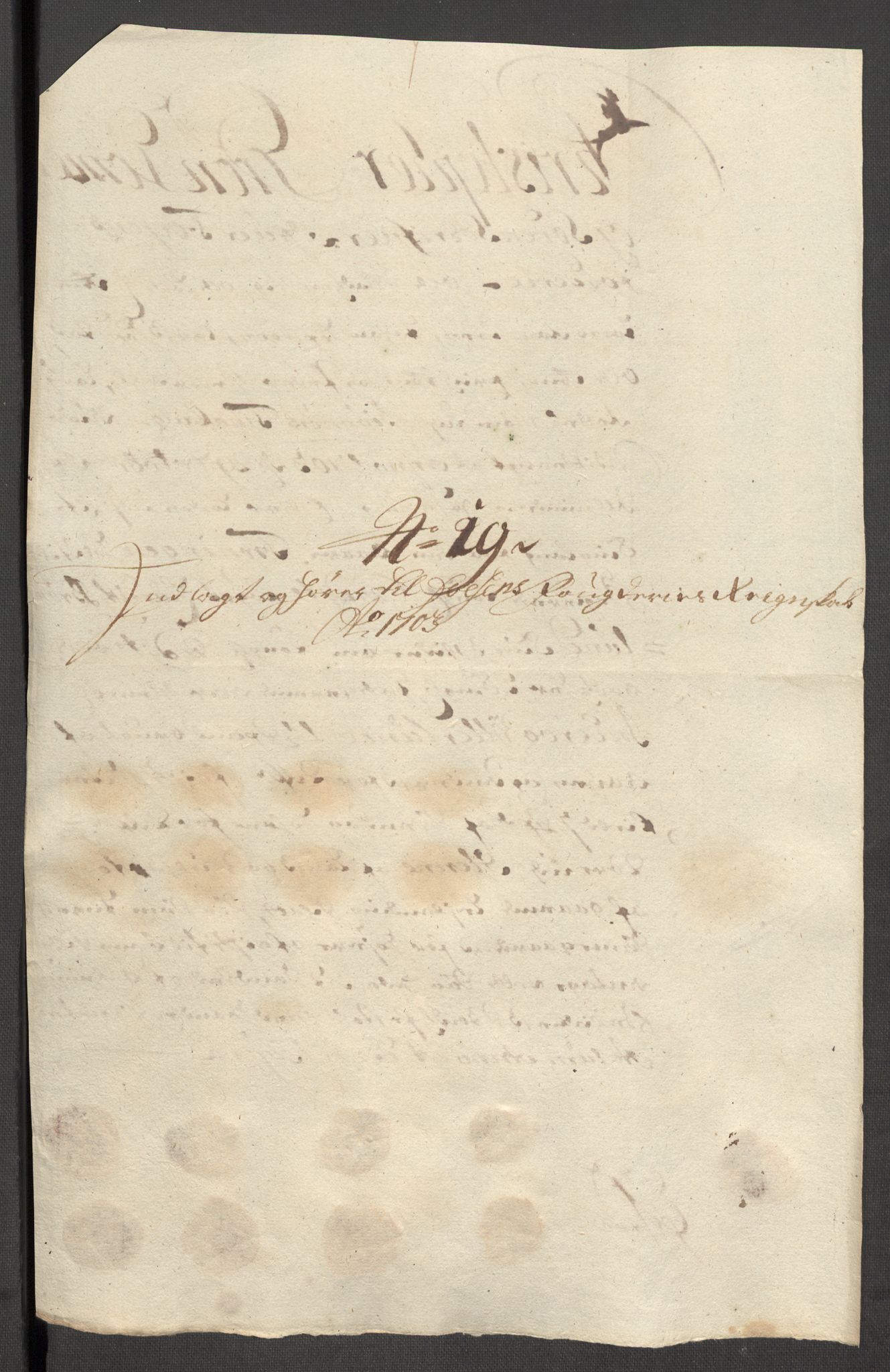 Rentekammeret inntil 1814, Reviderte regnskaper, Fogderegnskap, AV/RA-EA-4092/R57/L3855: Fogderegnskap Fosen, 1702-1703, p. 355