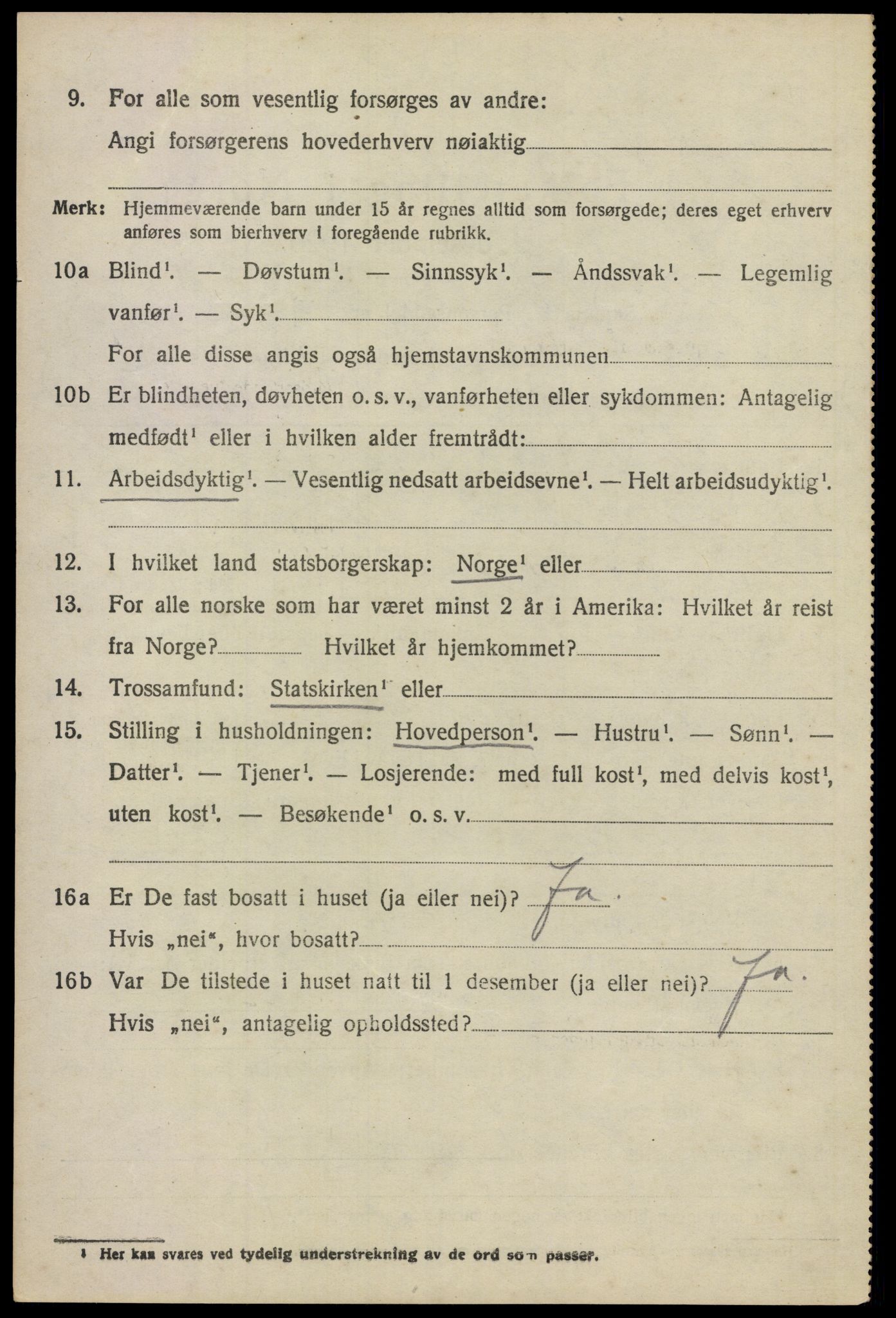 SAO, 1920 census for Lillestrøm, 1920, p. 1559