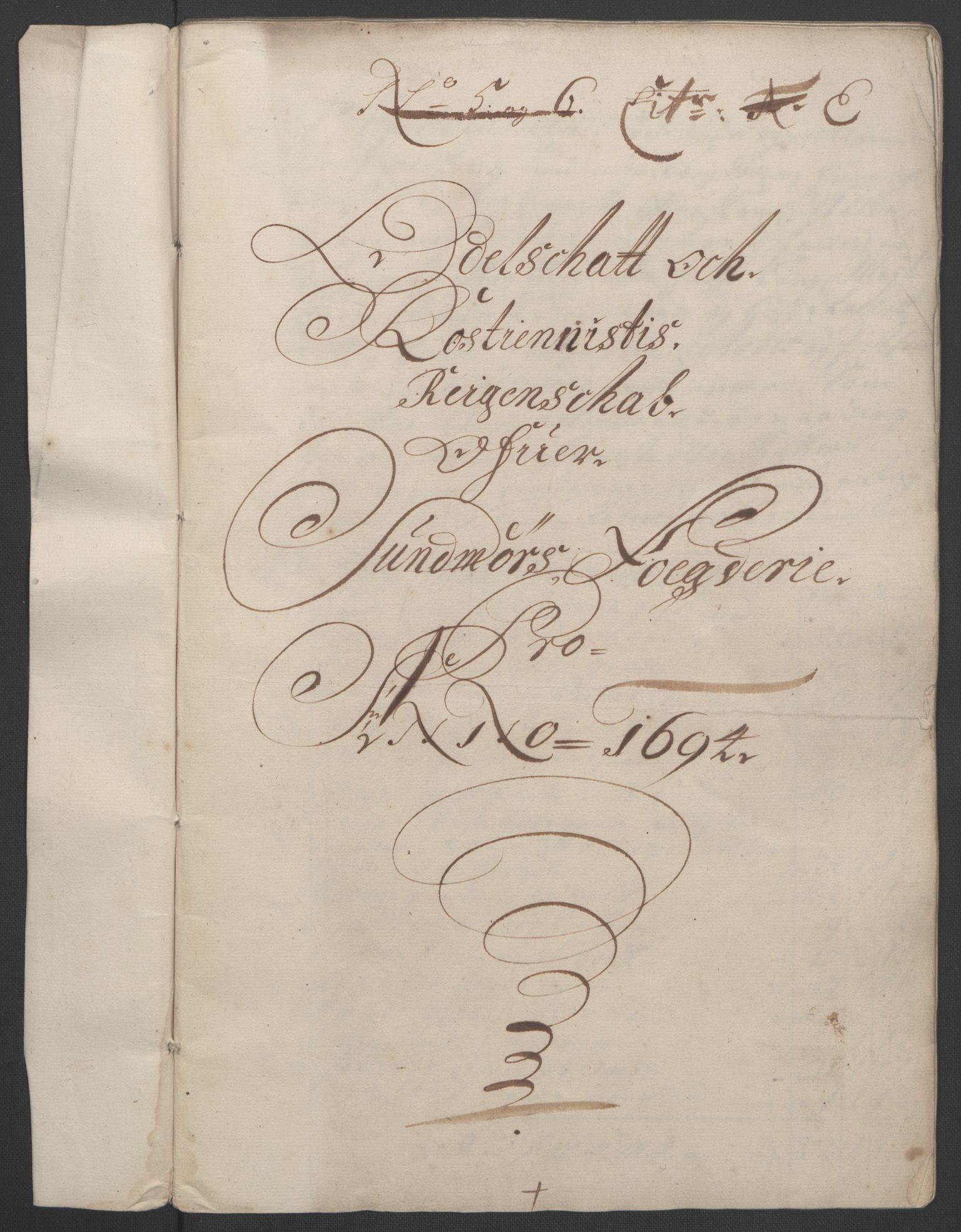 Rentekammeret inntil 1814, Reviderte regnskaper, Fogderegnskap, RA/EA-4092/R54/L3555: Fogderegnskap Sunnmøre, 1694-1695, p. 123