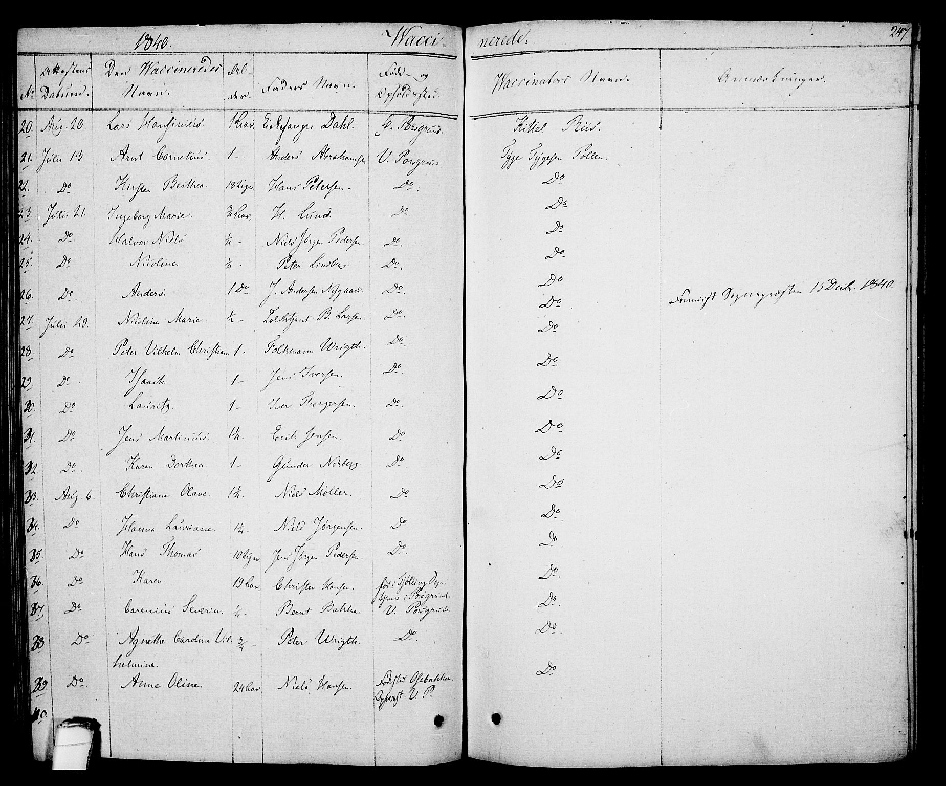 Porsgrunn kirkebøker , SAKO/A-104/F/Fa/L0005: Parish register (official) no. 5, 1828-1840, p. 247