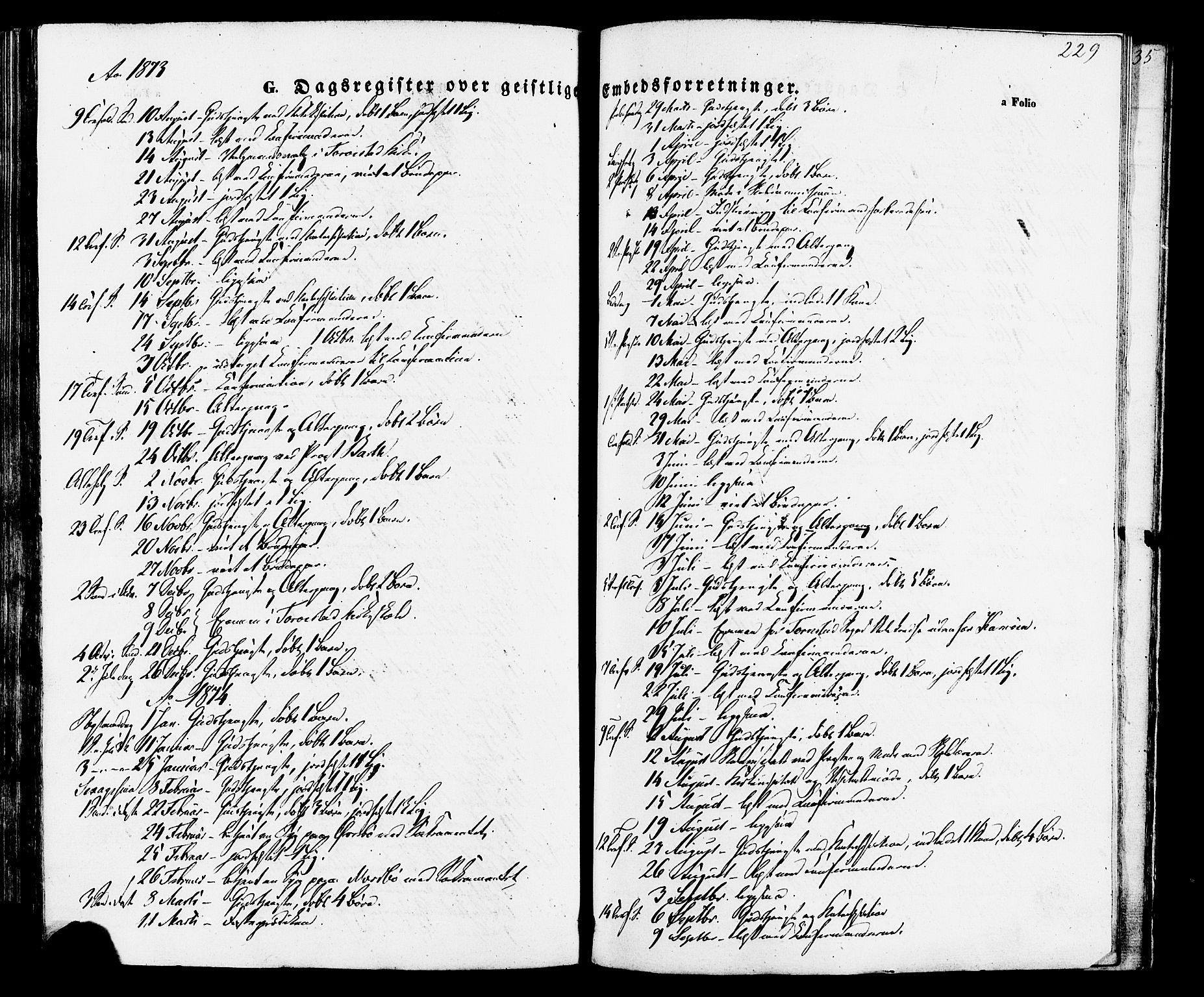 Torvastad sokneprestkontor, AV/SAST-A -101857/H/Ha/Haa/L0010: Parish register (official) no. A 10, 1857-1878, p. 229