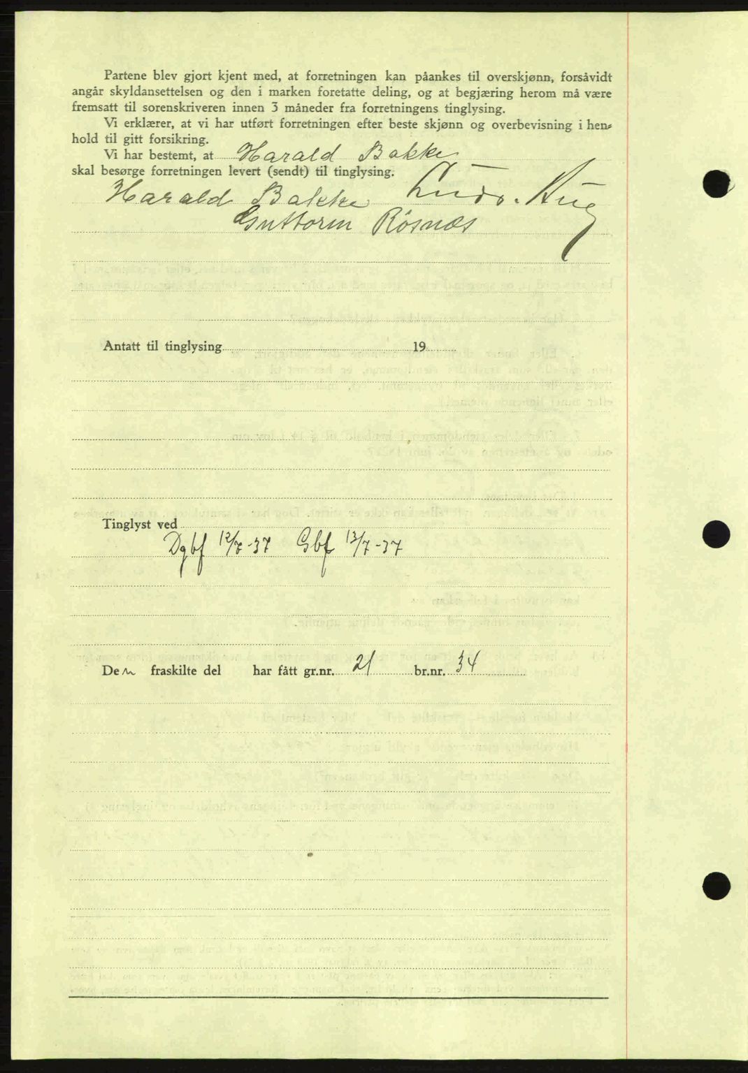 Idd og Marker sorenskriveri, AV/SAO-A-10283/G/Gb/Gbb/L0002: Mortgage book no. A2, 1937-1938, Diary no: : 704/1937