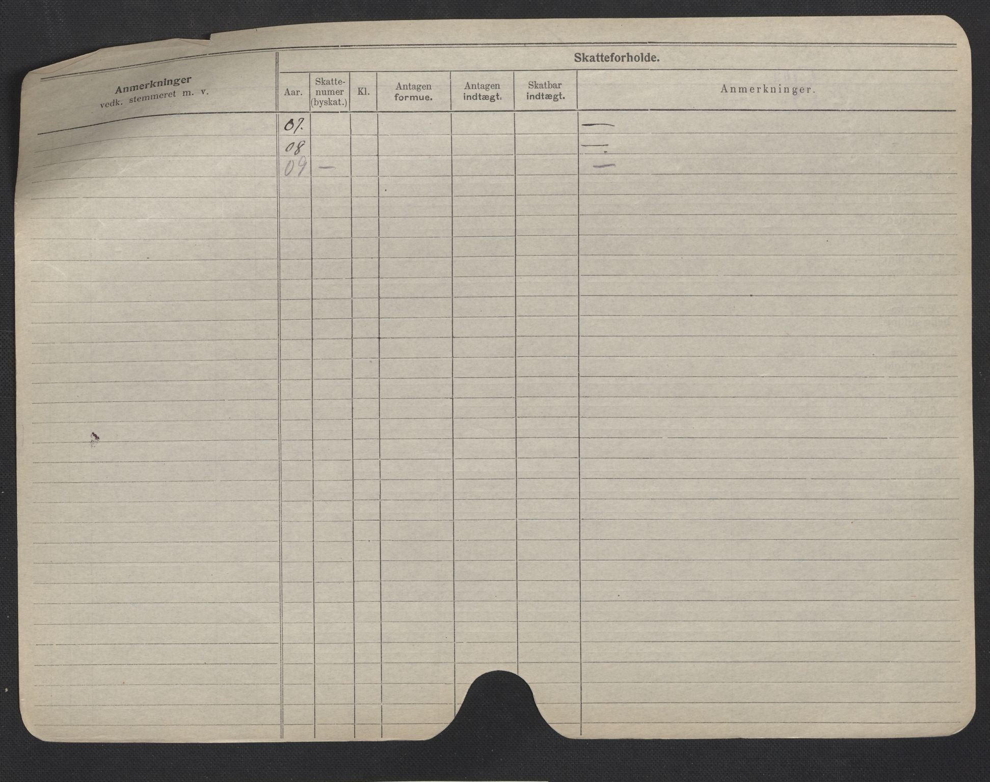 Oslo folkeregister, Registerkort, AV/SAO-A-11715/F/Fa/Fac/L0007: Menn, 1906-1914, p. 100b