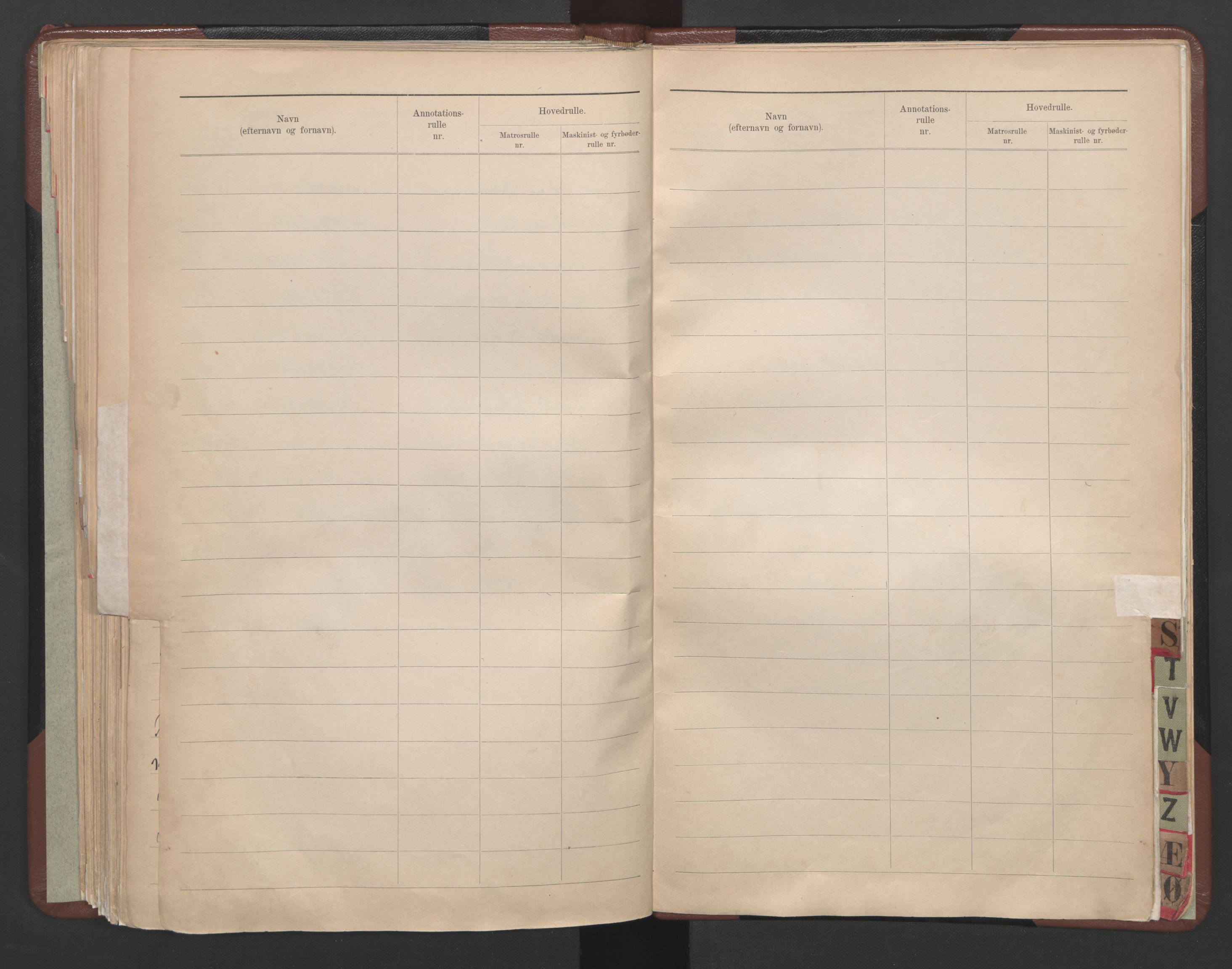 Arendal mønstringskrets, SAK/2031-0012/F/Fb/L0028: Register til annotasjonsrulle og hovedrulle A og B, S-26, 1902-1948, p. 96