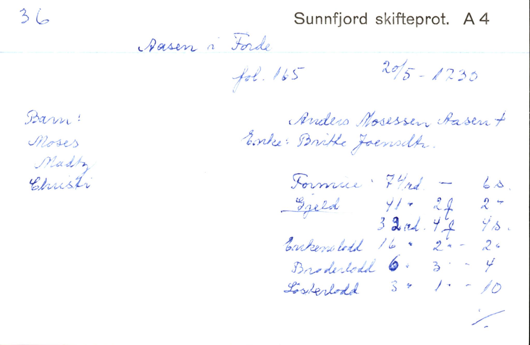 Skiftekort ved Statsarkivet i Bergen, SAB/SKIFTEKORT/003/L0003: Skifteprotokoll nr. 4-5, 1737-1751, p. 229