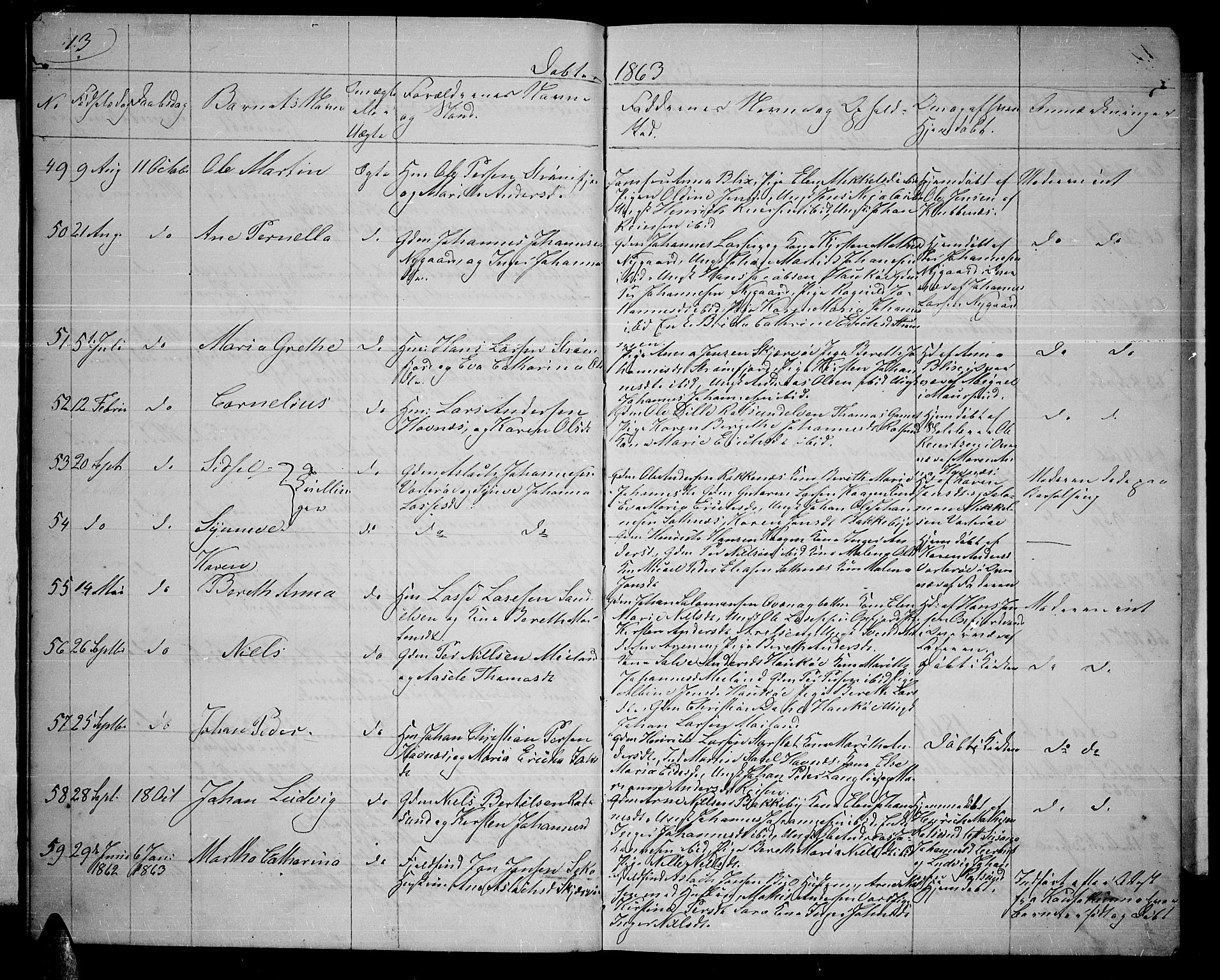 Skjervøy sokneprestkontor, AV/SATØ-S-1300/H/Ha/Hab/L0004klokker: Parish register (copy) no. 4, 1862-1870, p. 13