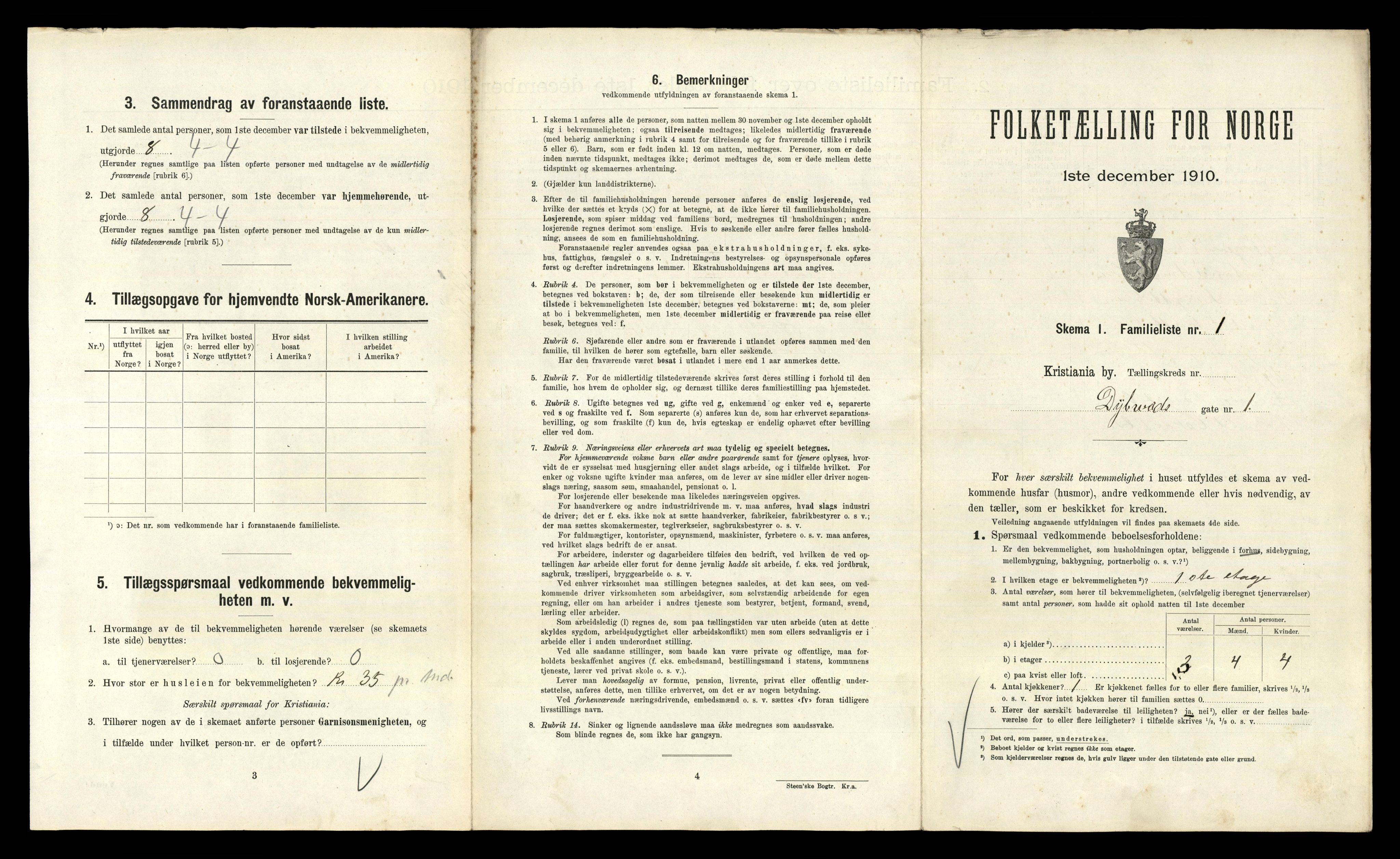 RA, 1910 census for Kristiania, 1910, p. 17907