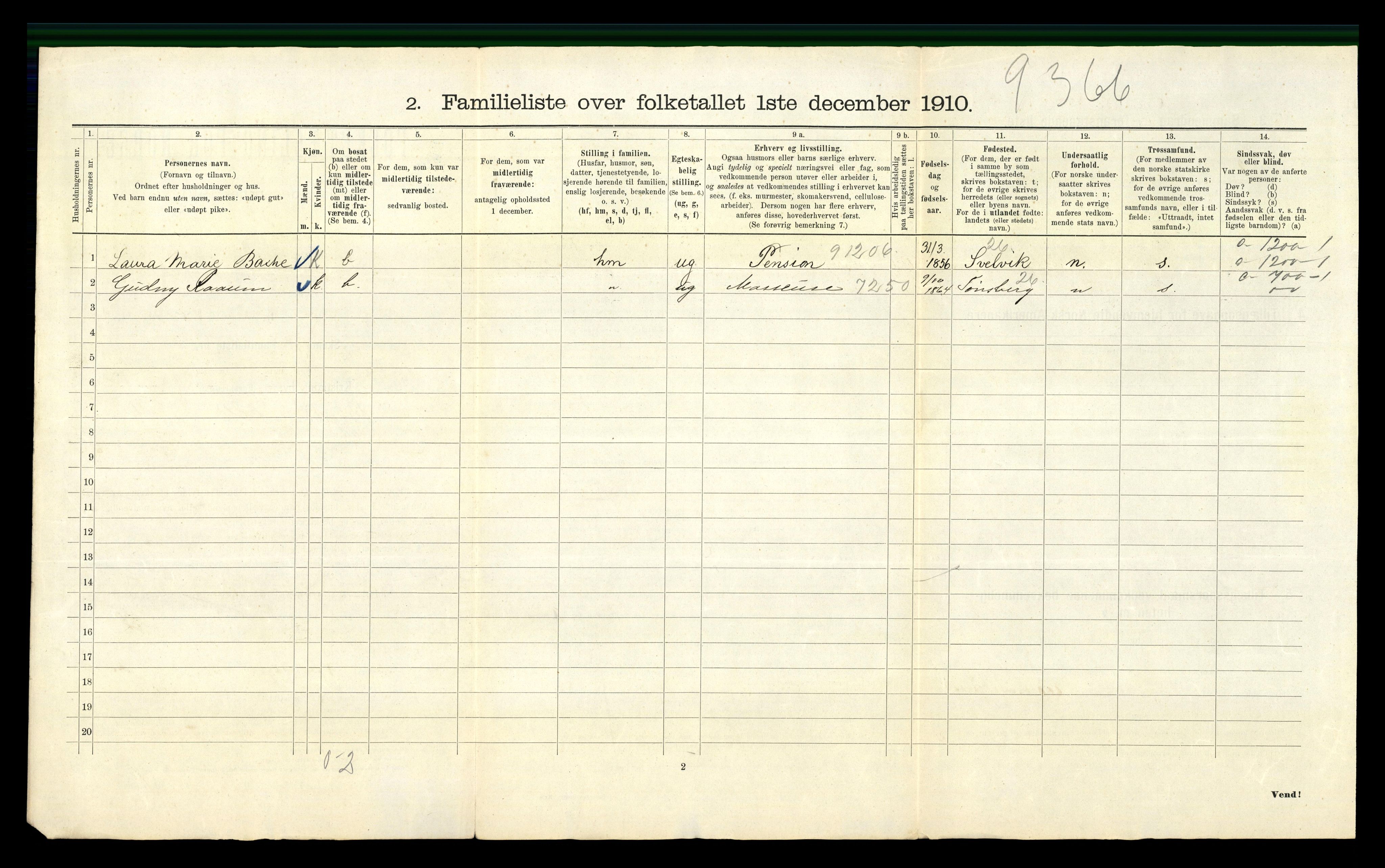 RA, 1910 census for Kristiania, 1910, p. 11016