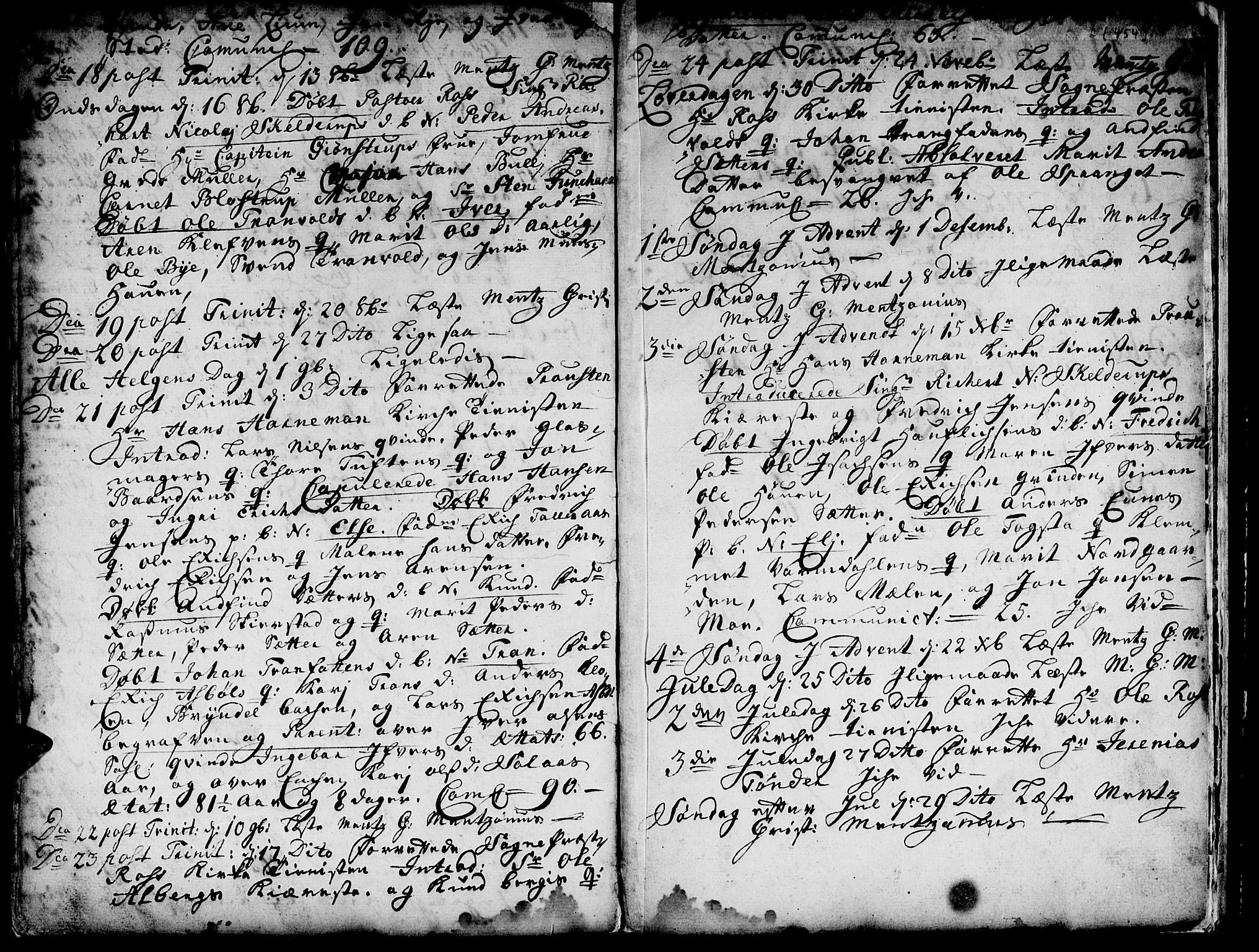Ministerialprotokoller, klokkerbøker og fødselsregistre - Sør-Trøndelag, SAT/A-1456/671/L0839: Parish register (official) no. 671A01, 1730-1755, p. 453-454