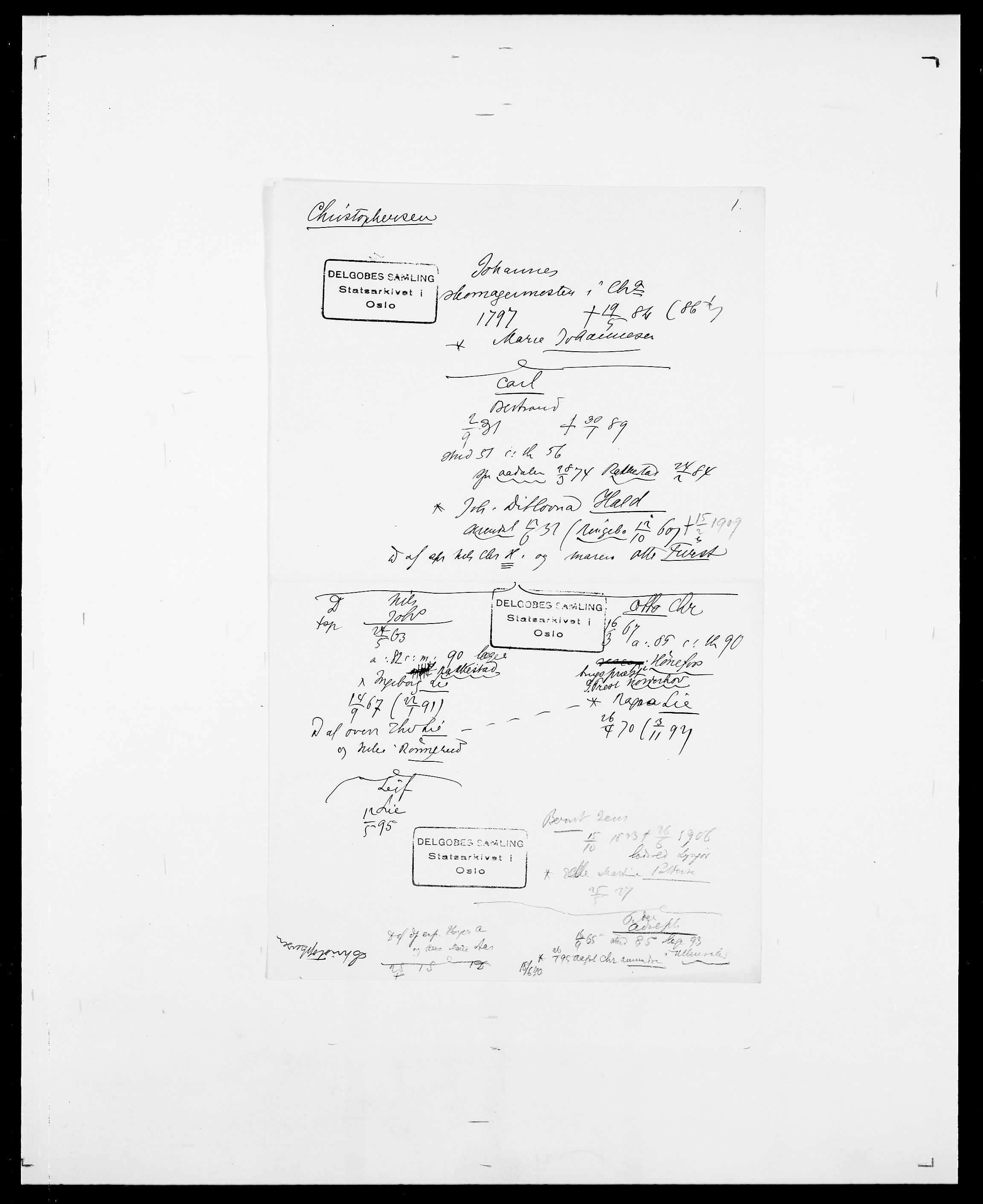 Delgobe, Charles Antoine - samling, SAO/PAO-0038/D/Da/L0008: Capjon - Dagenbolt, p. 280