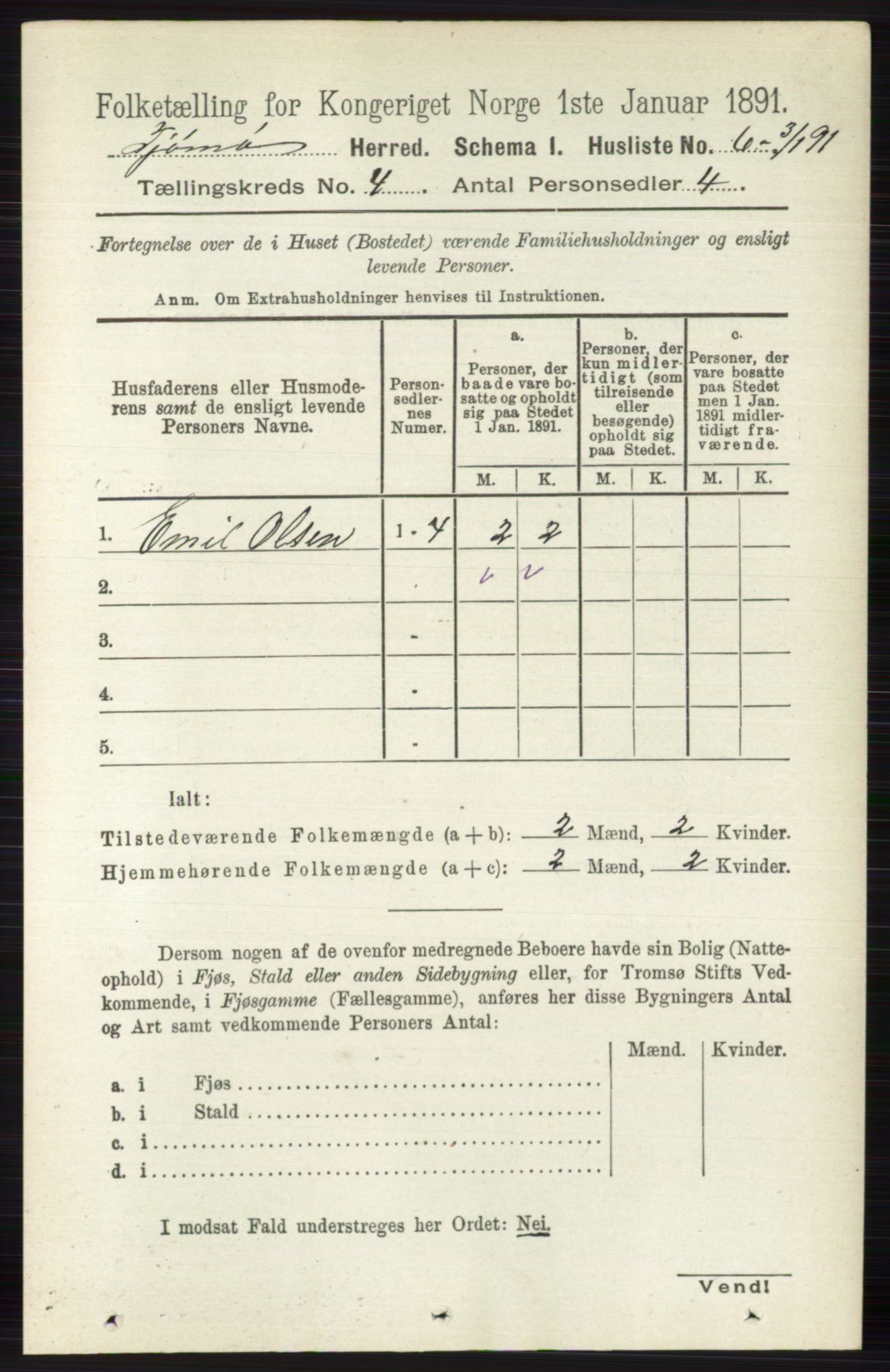 RA, 1891 census for 0723 Tjøme, 1891, p. 1216