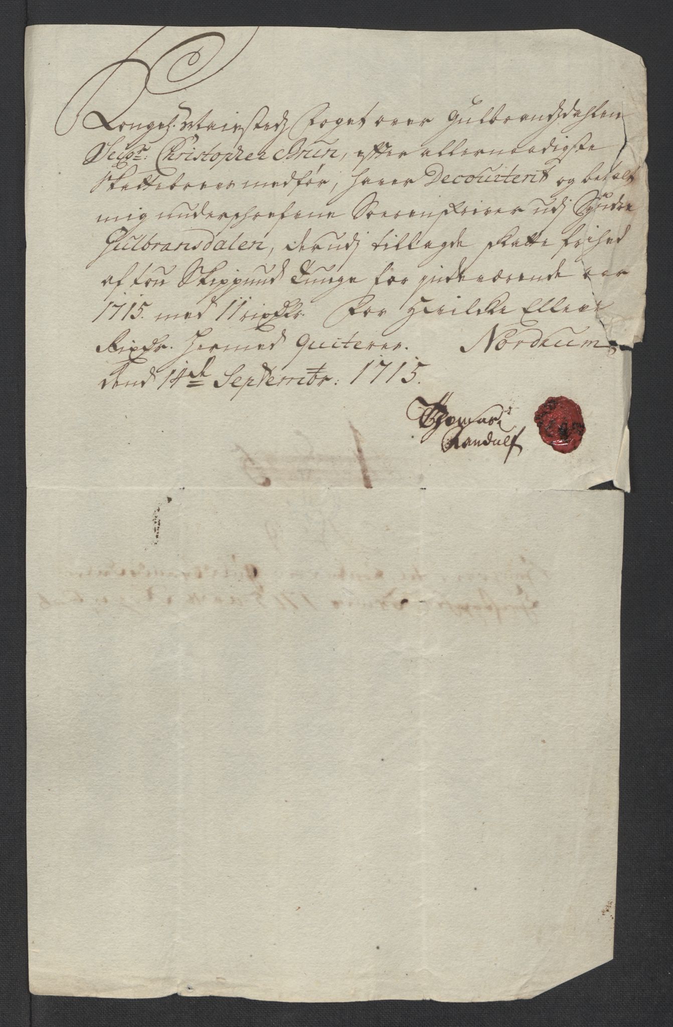 Rentekammeret inntil 1814, Reviderte regnskaper, Fogderegnskap, AV/RA-EA-4092/R17/L1184: Fogderegnskap Gudbrandsdal, 1715, p. 193