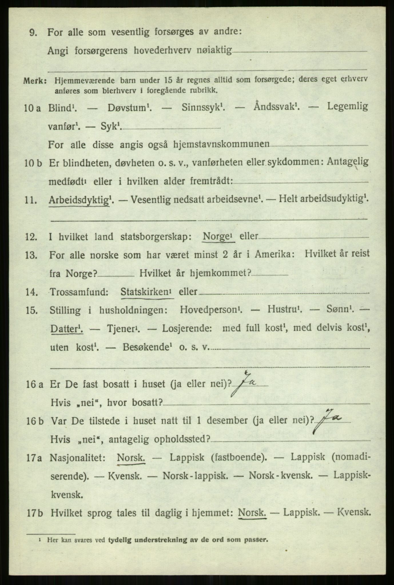 SATØ, 1920 census for Målselv, 1920, p. 7014