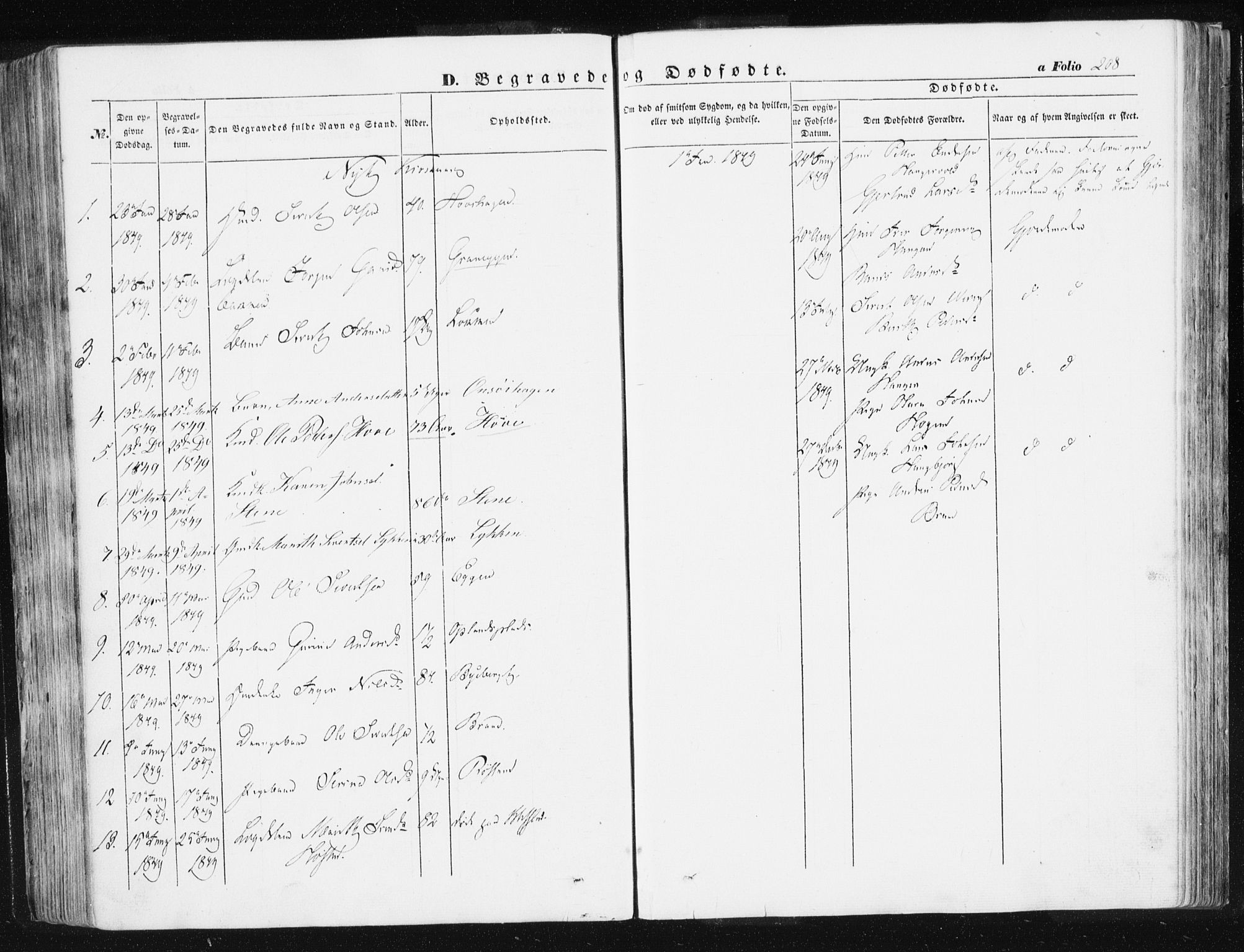 Ministerialprotokoller, klokkerbøker og fødselsregistre - Sør-Trøndelag, AV/SAT-A-1456/612/L0376: Parish register (official) no. 612A08, 1846-1859, p. 208