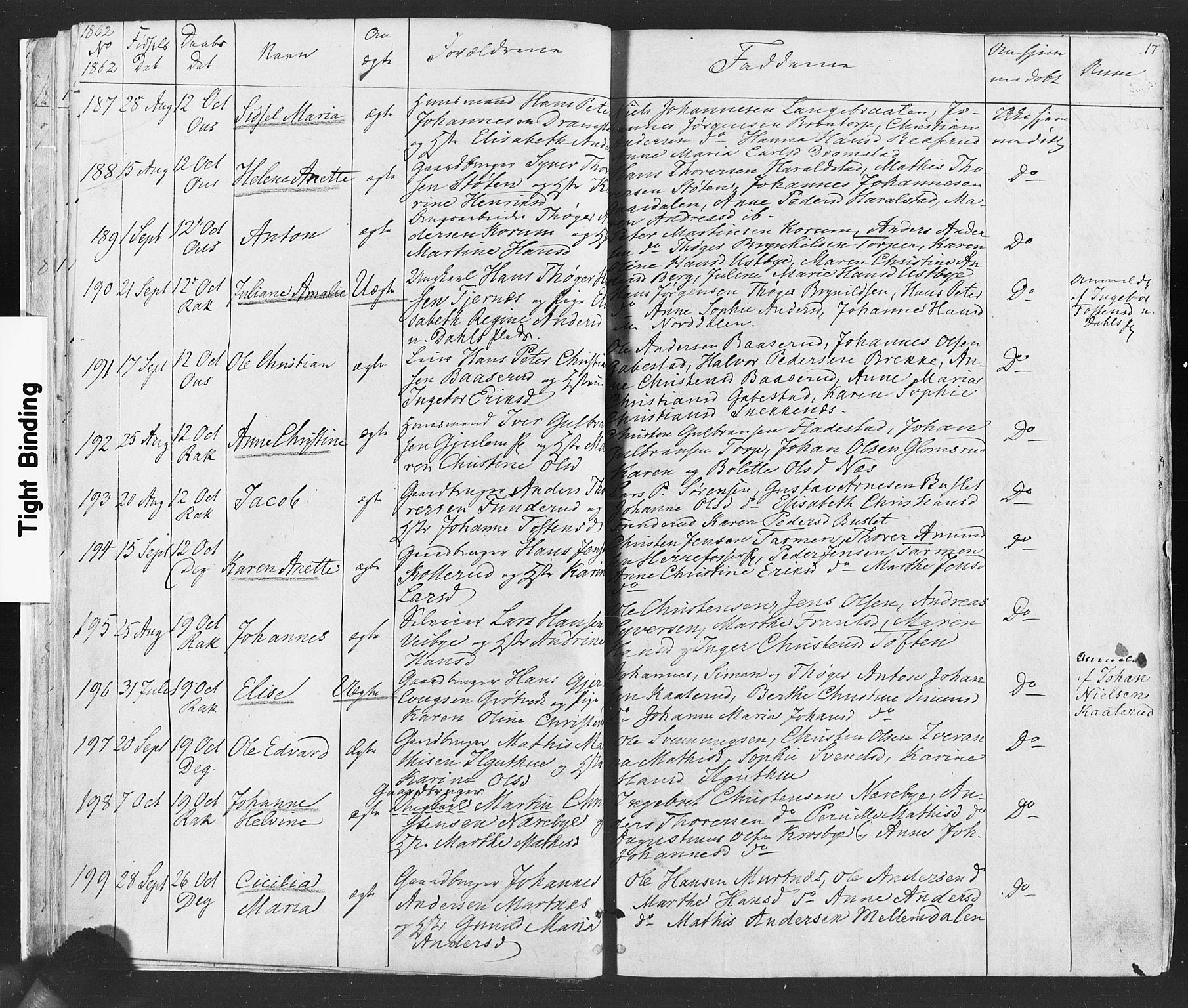 Rakkestad prestekontor Kirkebøker, AV/SAO-A-2008/F/Fa/L0011: Parish register (official) no. I 11, 1862-1877, p. 17