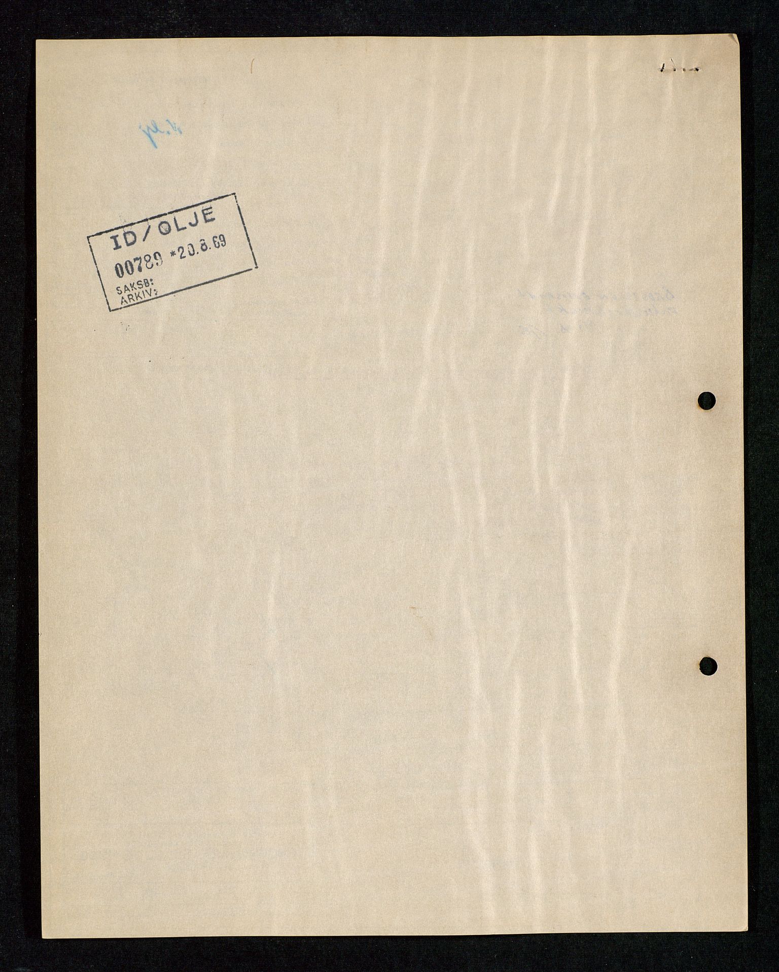 Industridepartementet, Oljekontoret, SAST/A-101348/Da/L0003: Arkivnøkkel 711 Undersøkelser og utforskning, 1963-1971, p. 548