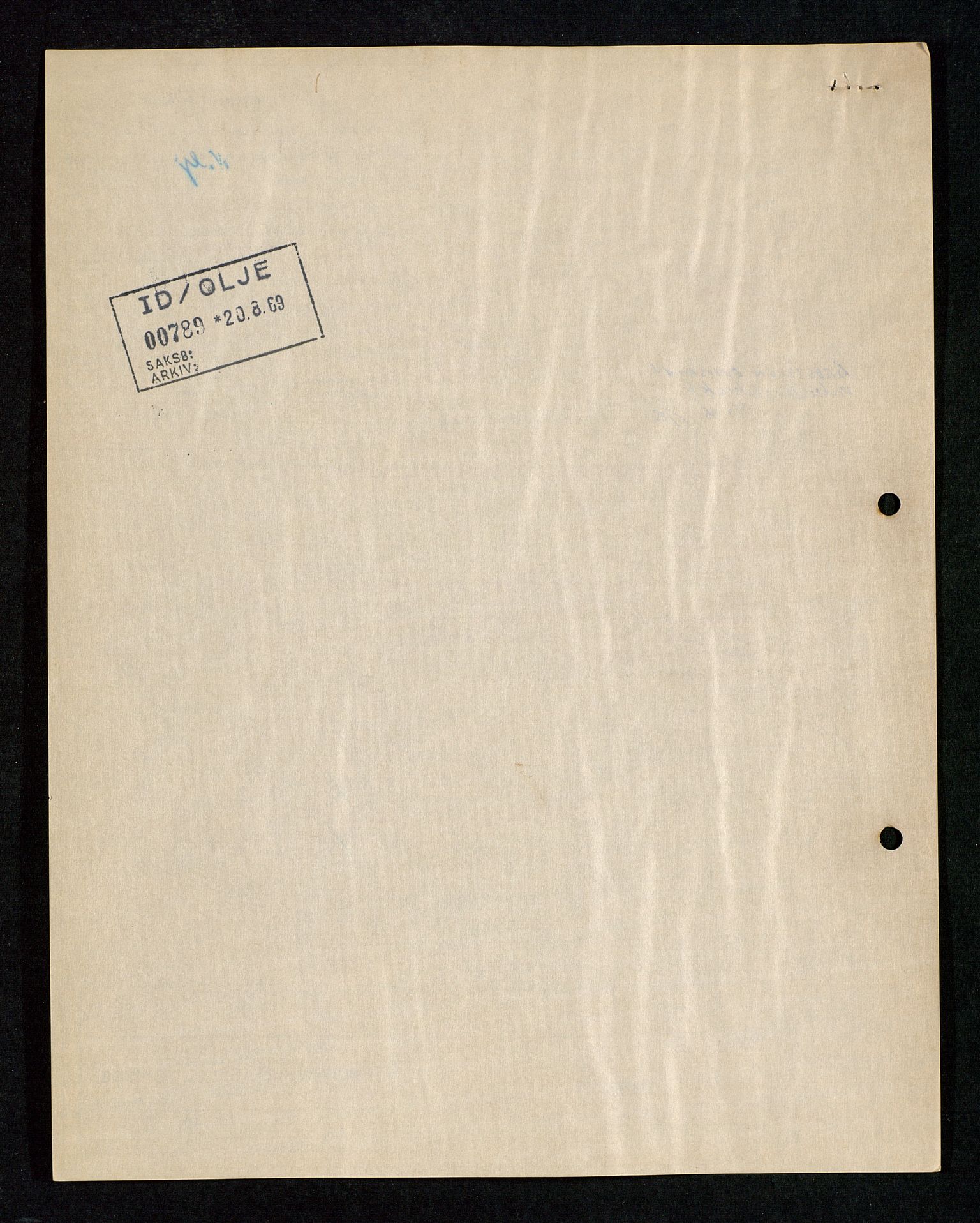 Industridepartementet, Oljekontoret, AV/SAST-A-101348/Da/L0003: Arkivnøkkel 711 Undersøkelser og utforskning, 1963-1971, p. 548