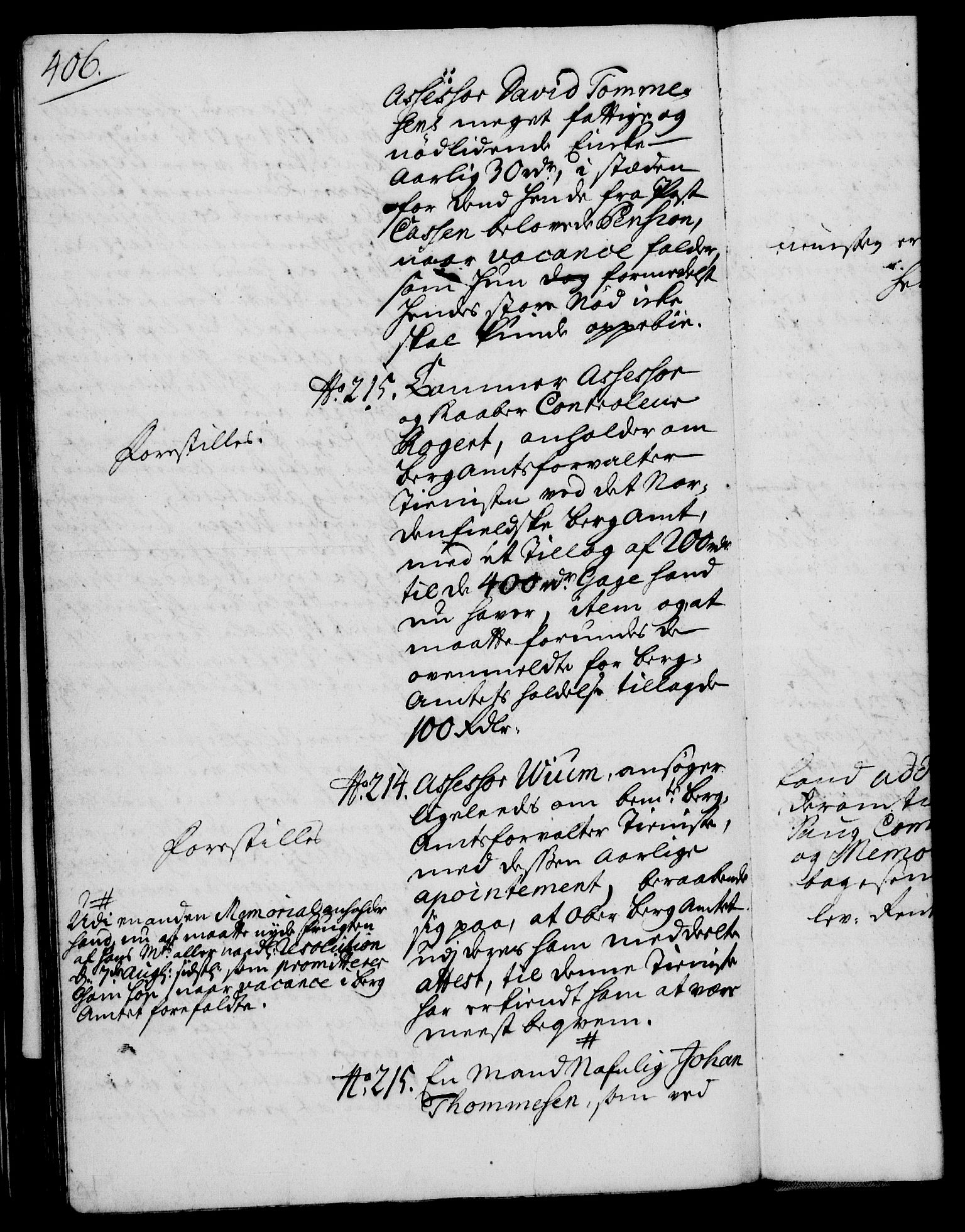 Rentekammeret, Kammerkanselliet, AV/RA-EA-3111/G/Gh/Gha/L0018: Norsk ekstraktmemorialprotokoll (merket RK 53.63), 1735-1736, p. 406