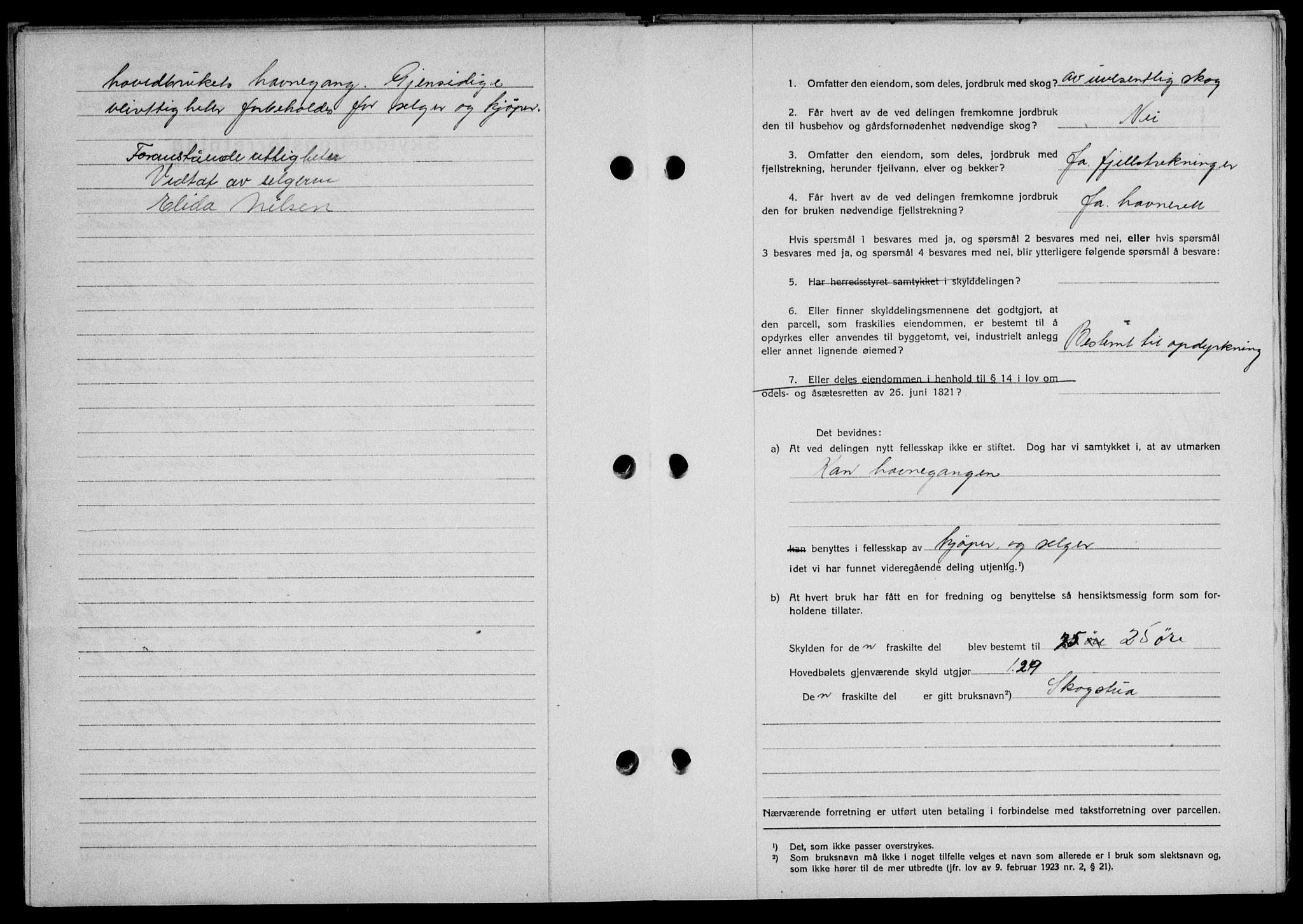 Lofoten sorenskriveri, AV/SAT-A-0017/1/2/2C/L0001a: Mortgage book no. 1a, 1936-1937, Diary no: : 2276/1936