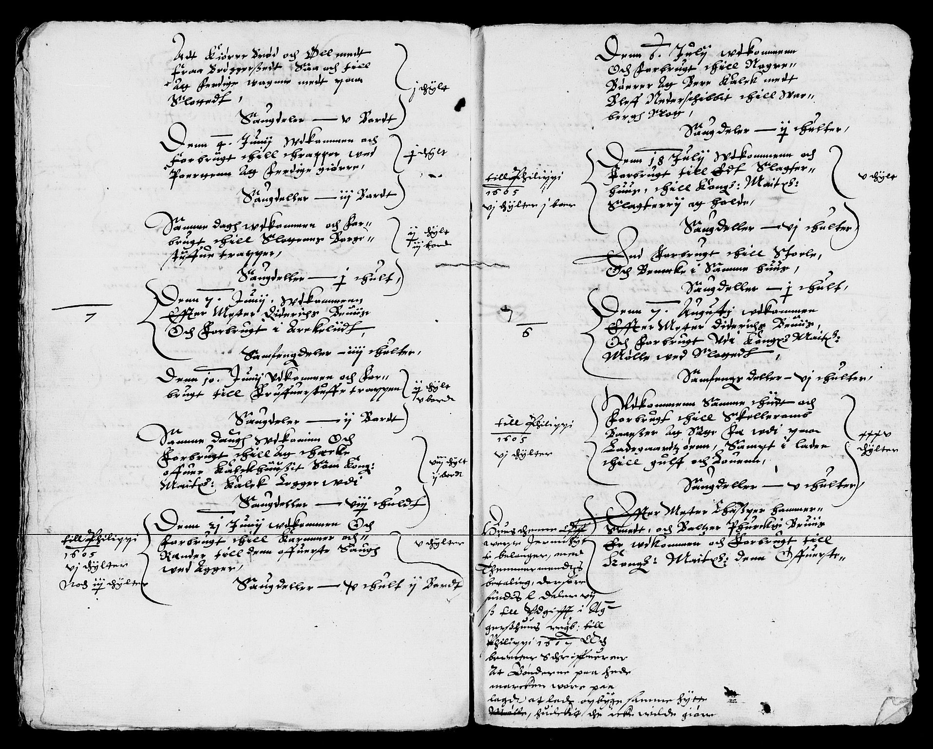Rentekammeret inntil 1814, Reviderte regnskaper, Lensregnskaper, AV/RA-EA-5023/R/Rb/Rba/L0022: Akershus len, 1606-1607