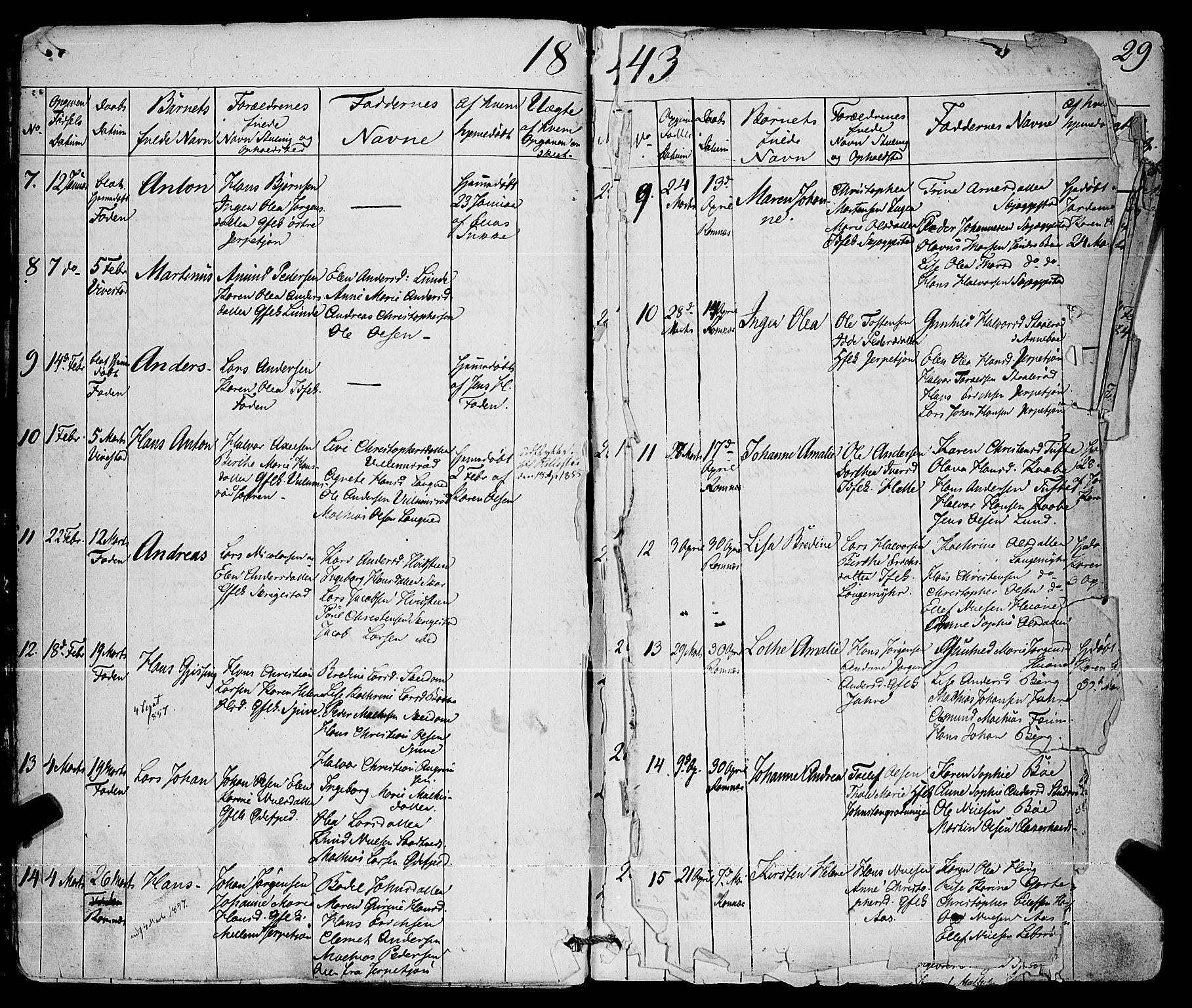 Ramnes kirkebøker, AV/SAKO-A-314/F/Fa/L0005: Parish register (official) no. I 5, 1841-1861, p. 24-25