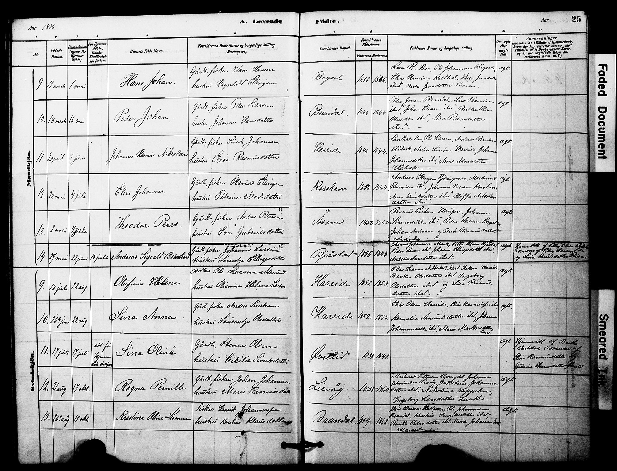 Ministerialprotokoller, klokkerbøker og fødselsregistre - Møre og Romsdal, AV/SAT-A-1454/510/L0122: Parish register (official) no. 510A02, 1878-1897, p. 25