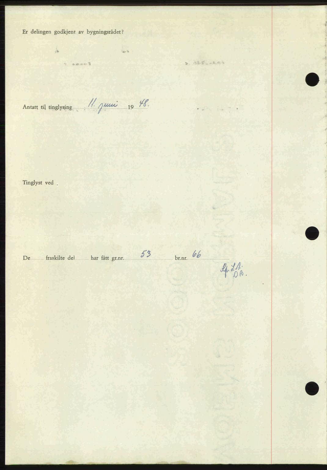 Sør-Gudbrandsdal tingrett, SAH/TING-004/H/Hb/Hbd/L0022: Mortgage book no. A22, 1948-1948, Diary no: : 1346/1948
