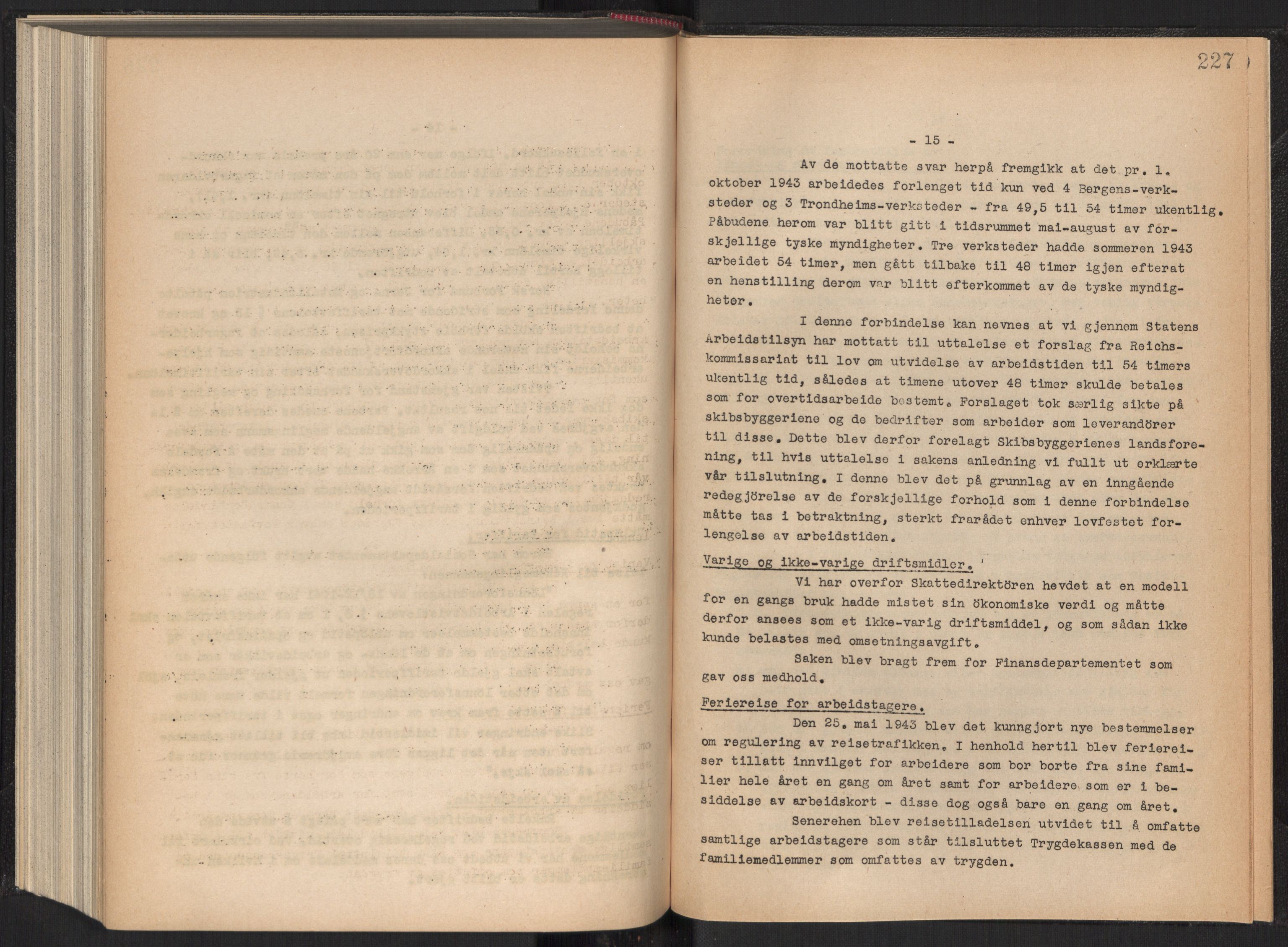 Teknologibedriftenes Landsforening TBL, AV/RA-PA-1700/A/Ad/L0006: Årsberetning med register, 1937-1943, p. 227