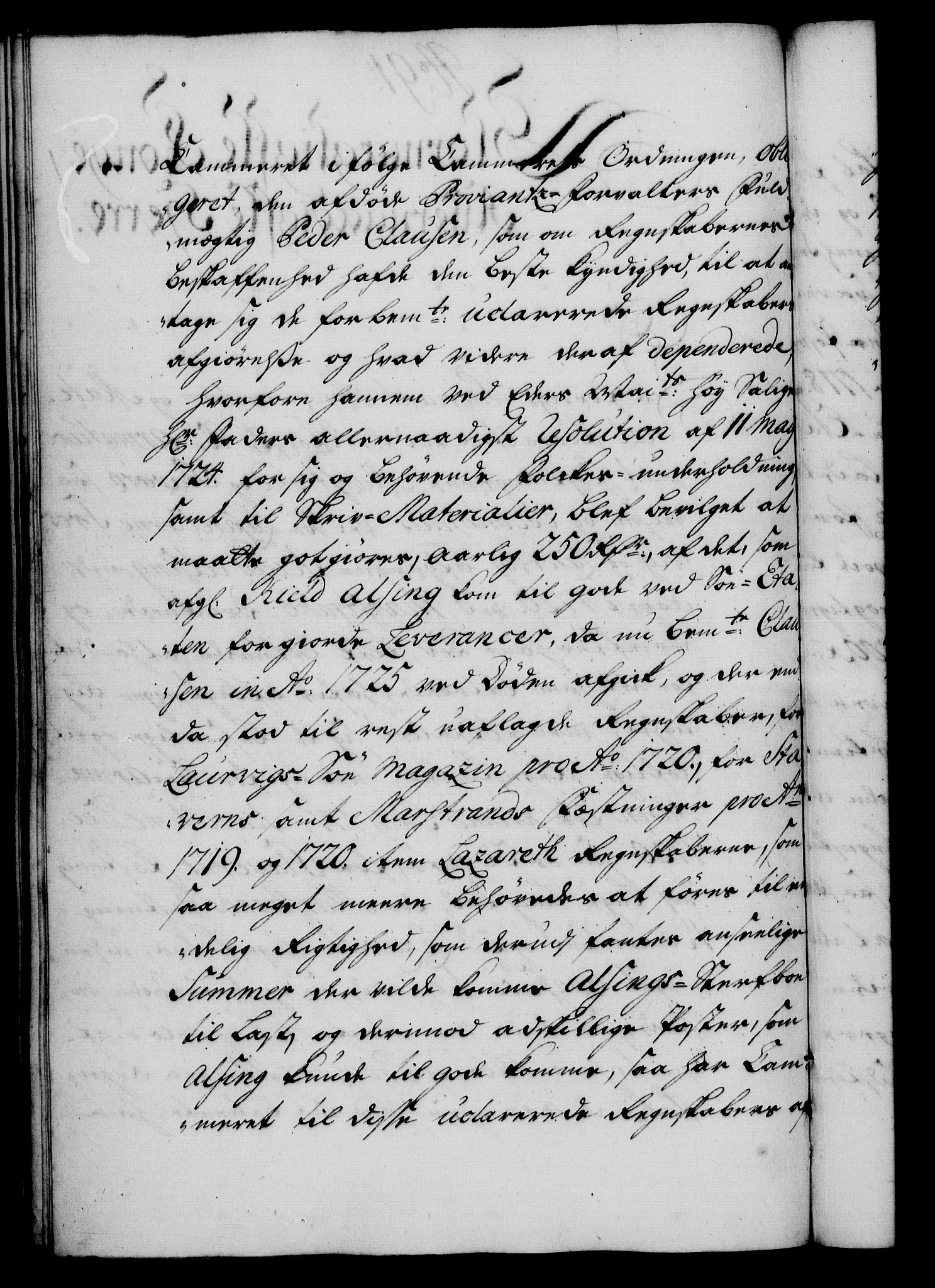 Rentekammeret, Kammerkanselliet, RA/EA-3111/G/Gf/Gfa/L0017: Norsk relasjons- og resolusjonsprotokoll (merket RK 52.17), 1734, p. 486