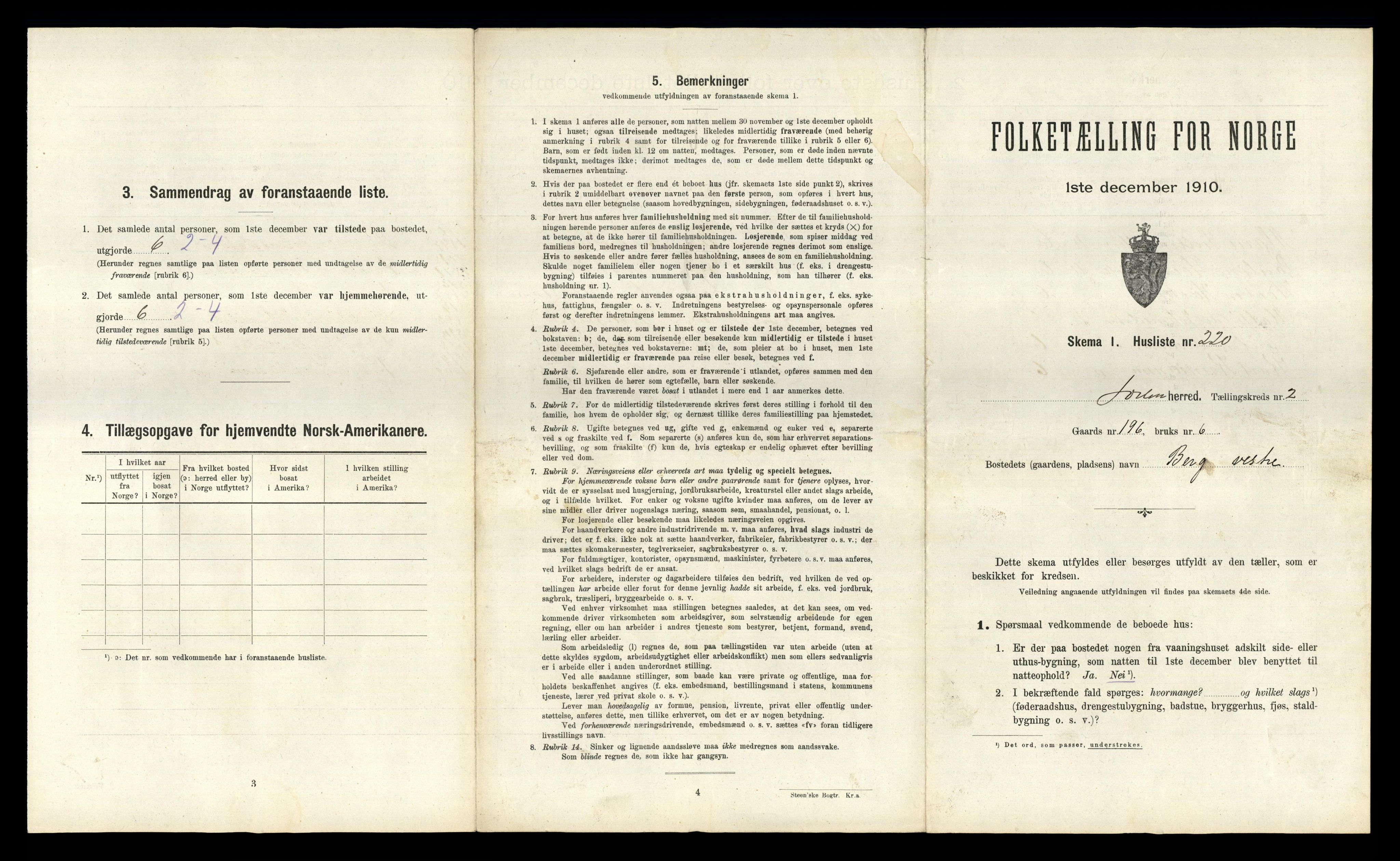 RA, 1910 census for Løten, 1910, p. 870