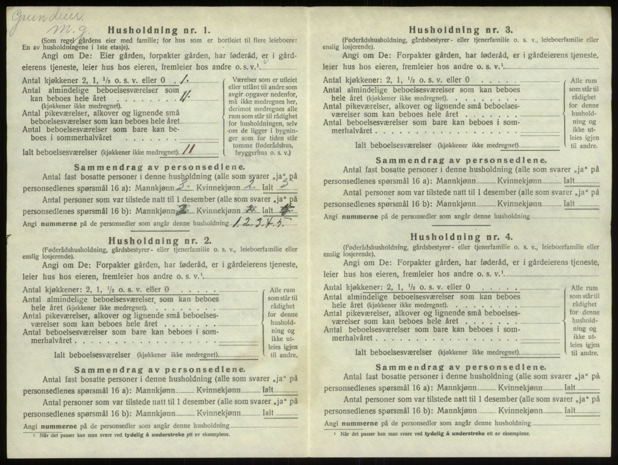 SAO, 1920 census for Borge, 1920, p. 832