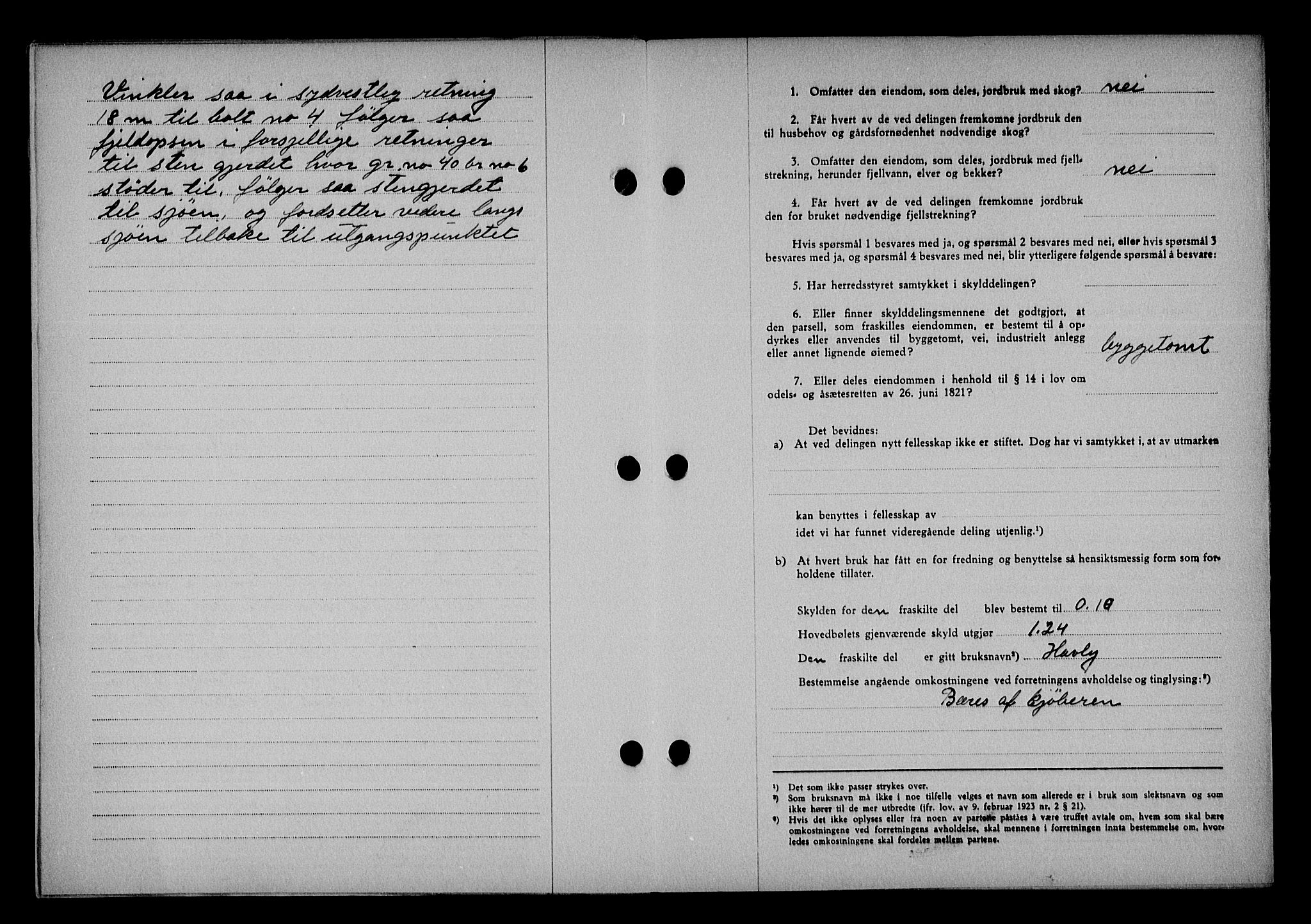 Vestre Nedenes/Sand sorenskriveri, SAK/1221-0010/G/Gb/Gba/L0053: Mortgage book no. A 6, 1944-1945, Diary no: : 322/1944