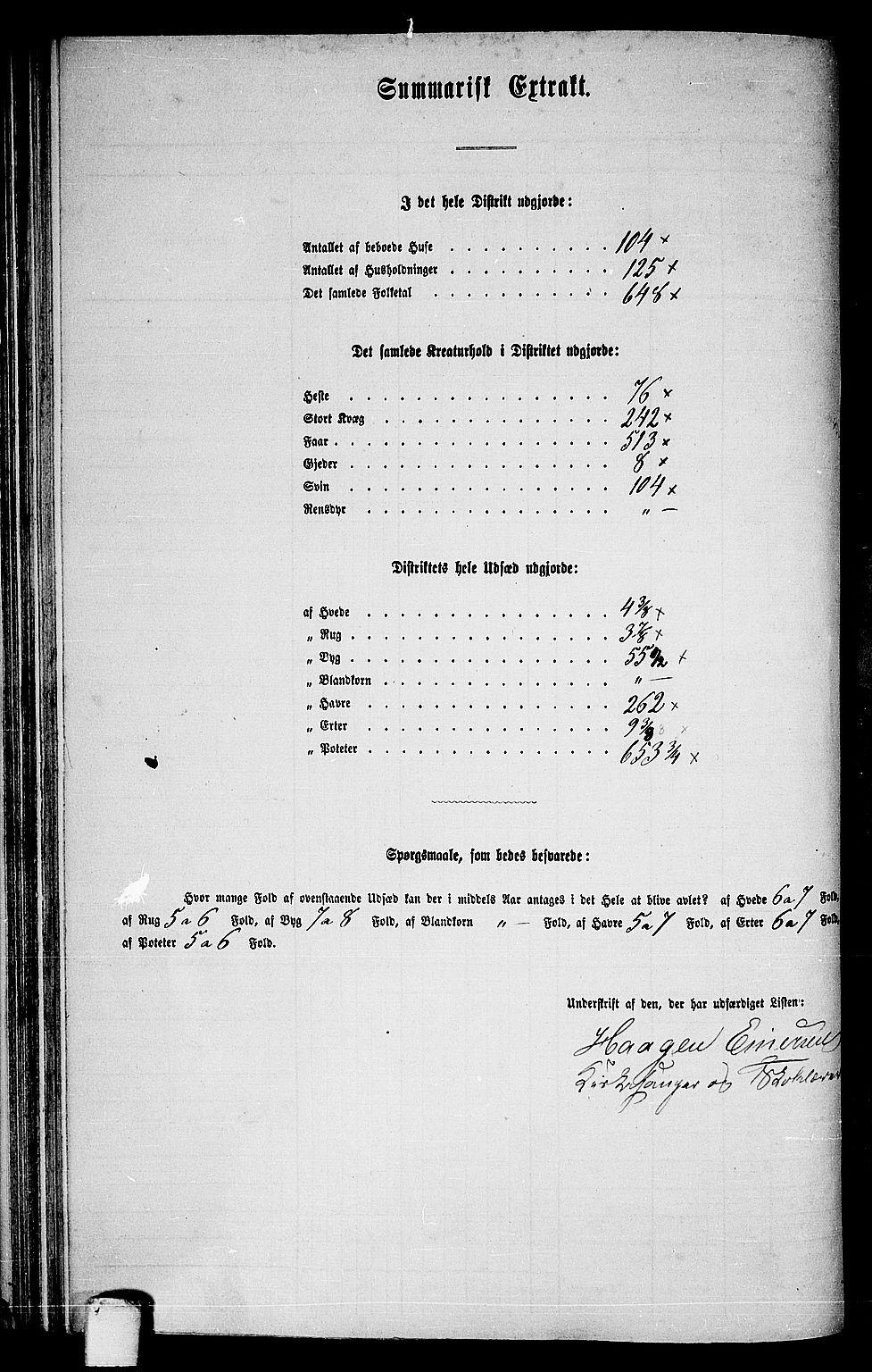 RA, 1865 census for Frosta, 1865, p. 75