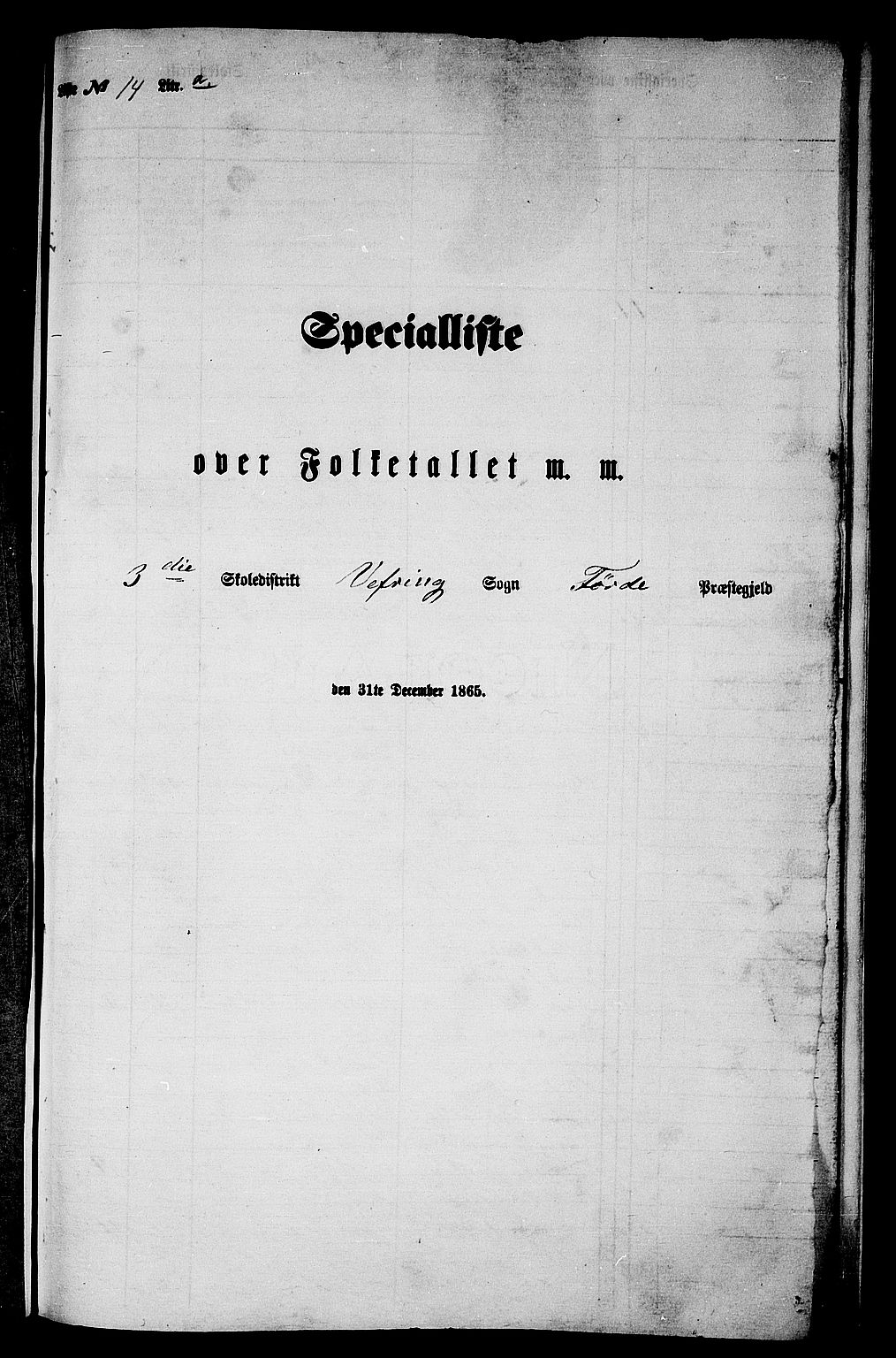 RA, 1865 census for Førde, 1865, p. 276