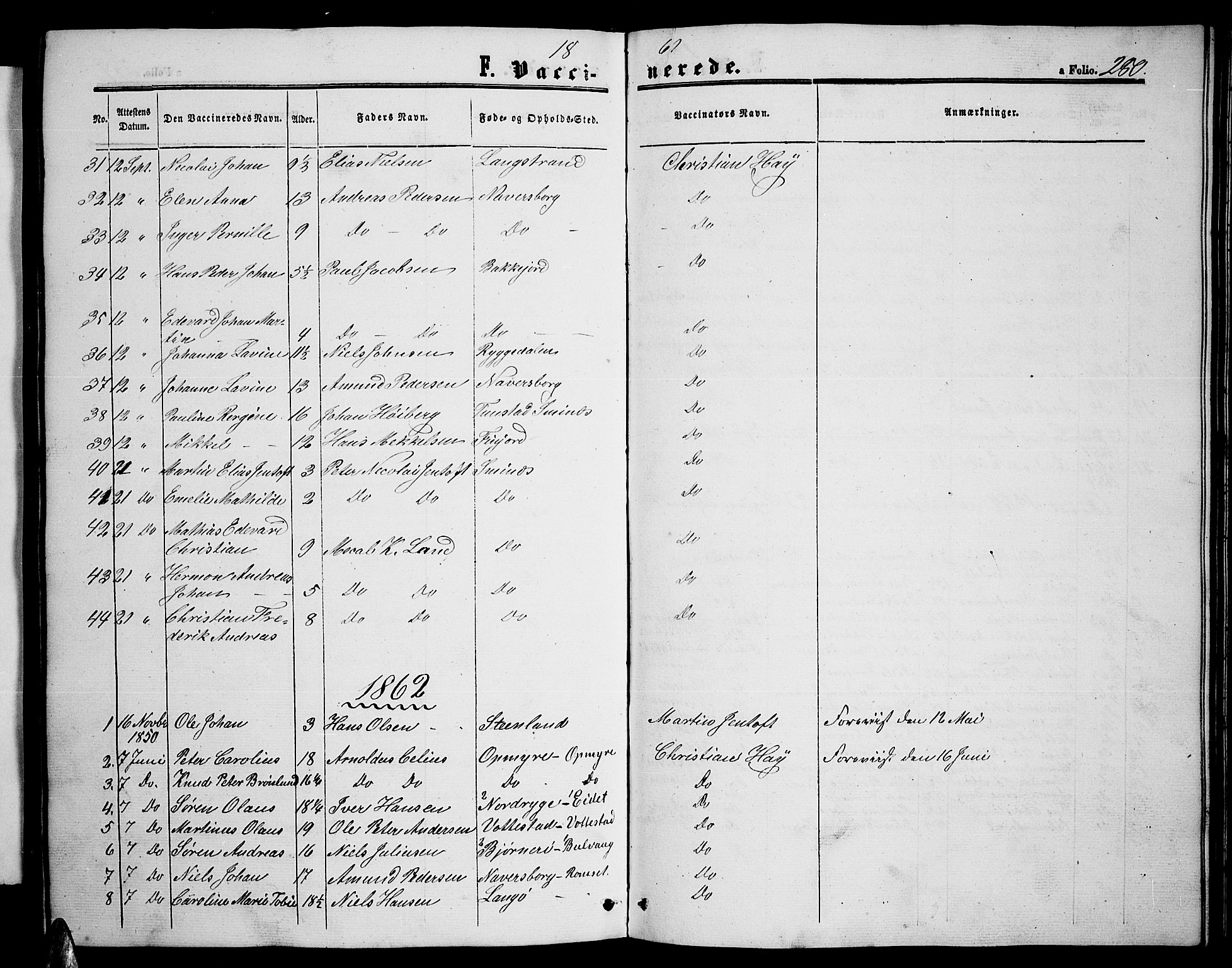 Ministerialprotokoller, klokkerbøker og fødselsregistre - Nordland, AV/SAT-A-1459/893/L1347: Parish register (copy) no. 893C02, 1858-1866, p. 280