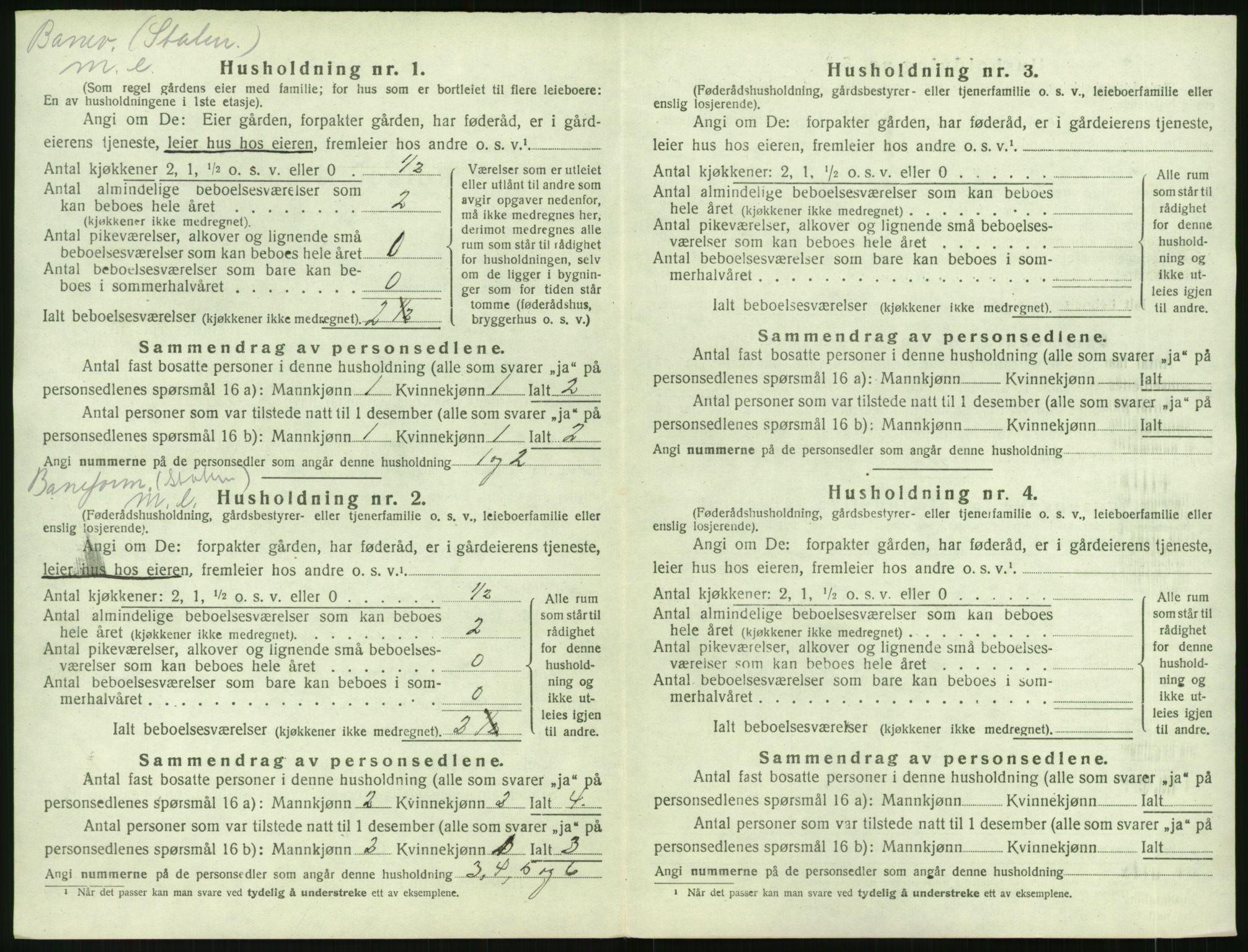 SAK, 1920 census for Åmli, 1920, p. 56