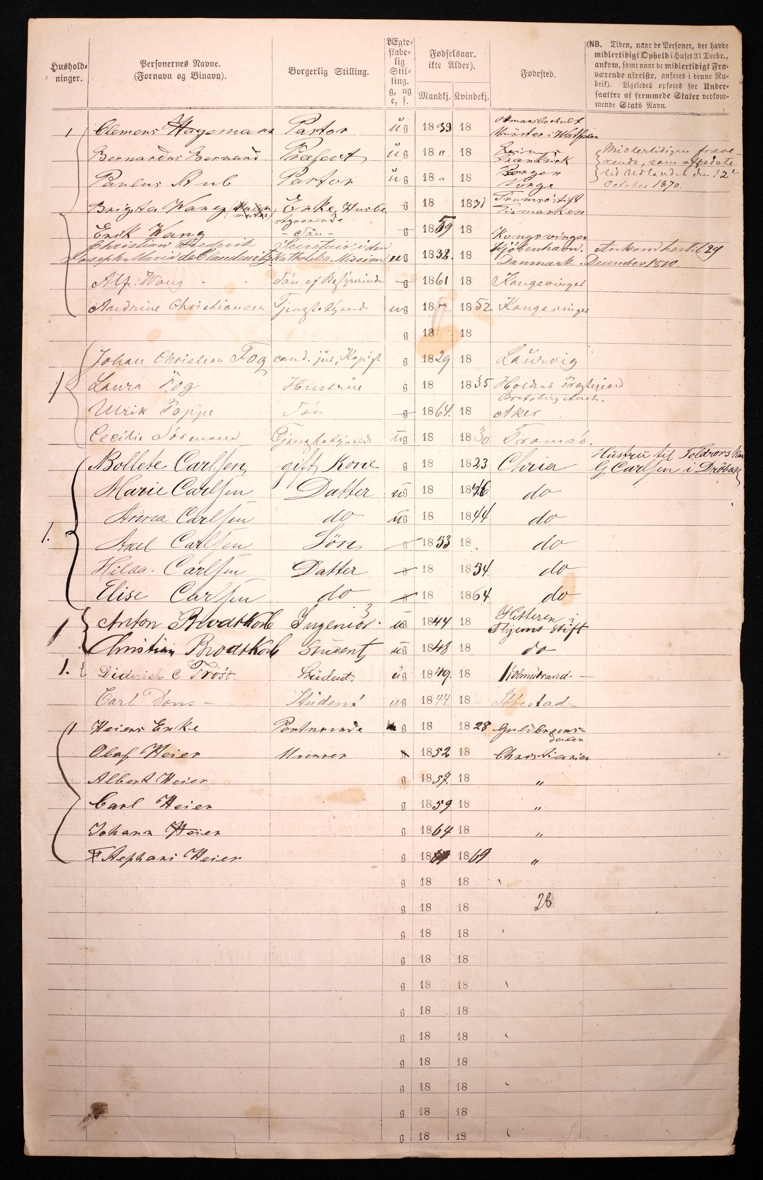 RA, 1870 census for 0301 Kristiania, 1870, p. 217