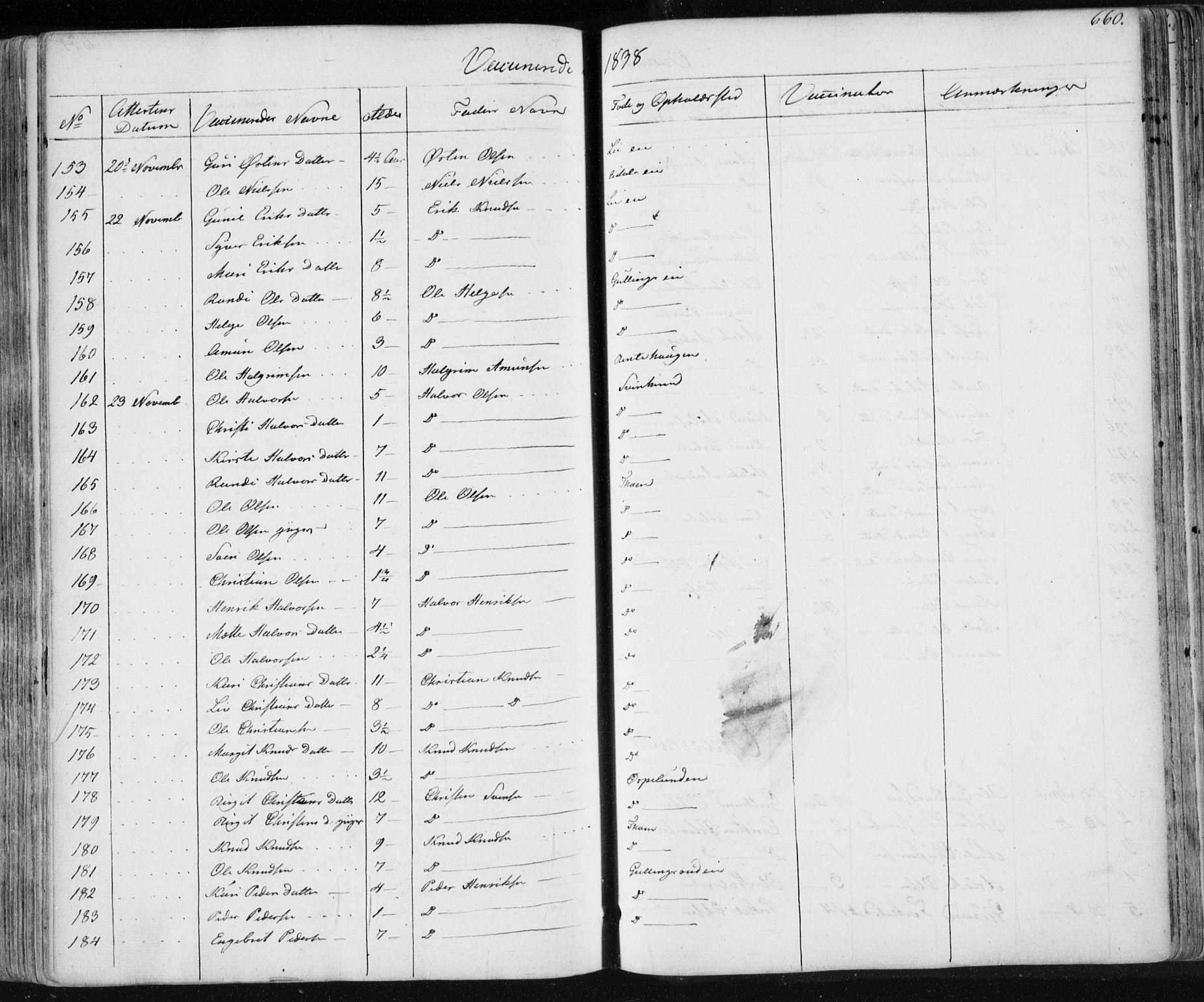 Nes kirkebøker, AV/SAKO-A-236/F/Fa/L0009: Parish register (official) no. 9, 1834-1863, p. 660