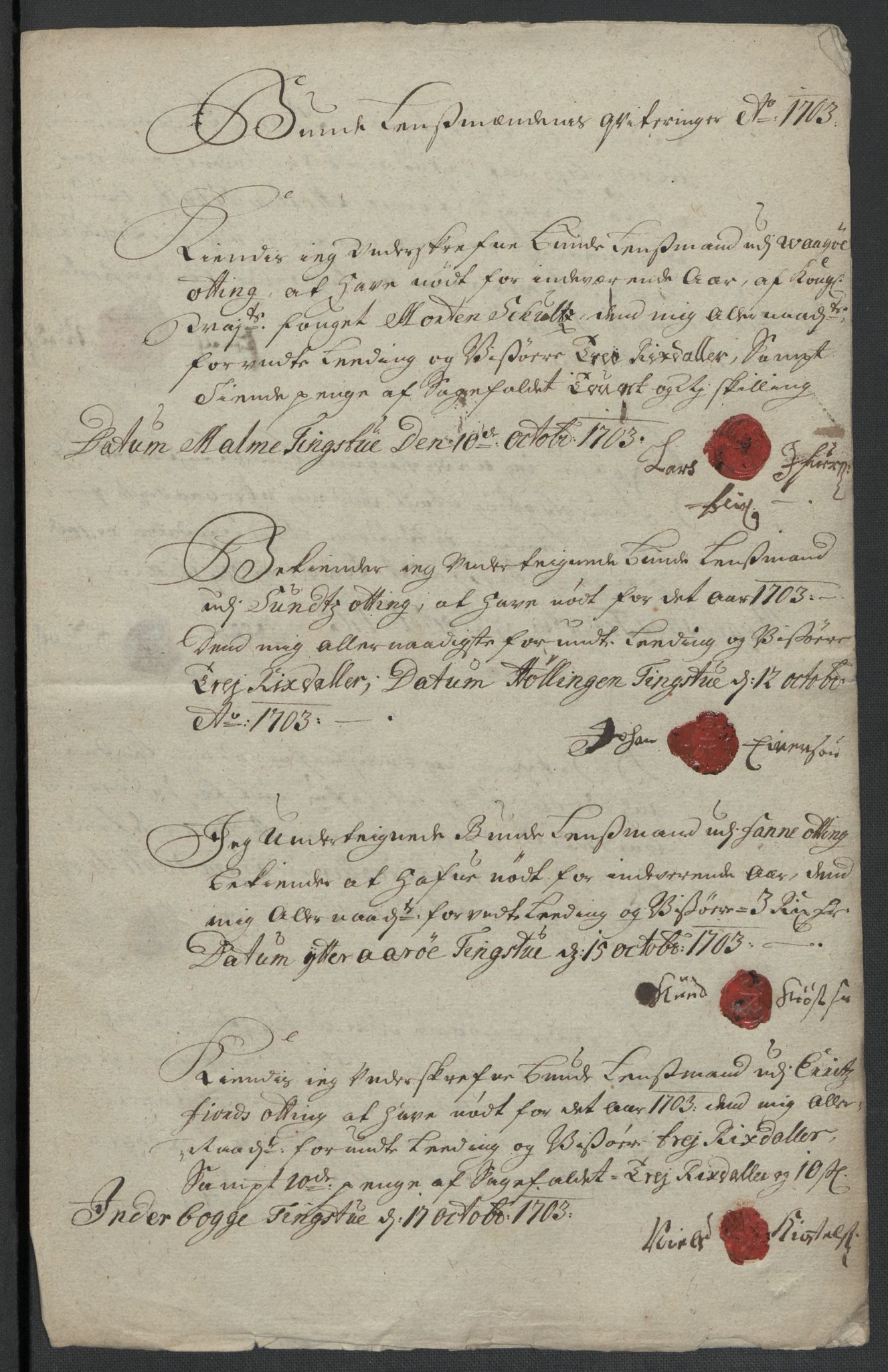 Rentekammeret inntil 1814, Reviderte regnskaper, Fogderegnskap, RA/EA-4092/R55/L3656: Fogderegnskap Romsdal, 1703-1705, p. 149