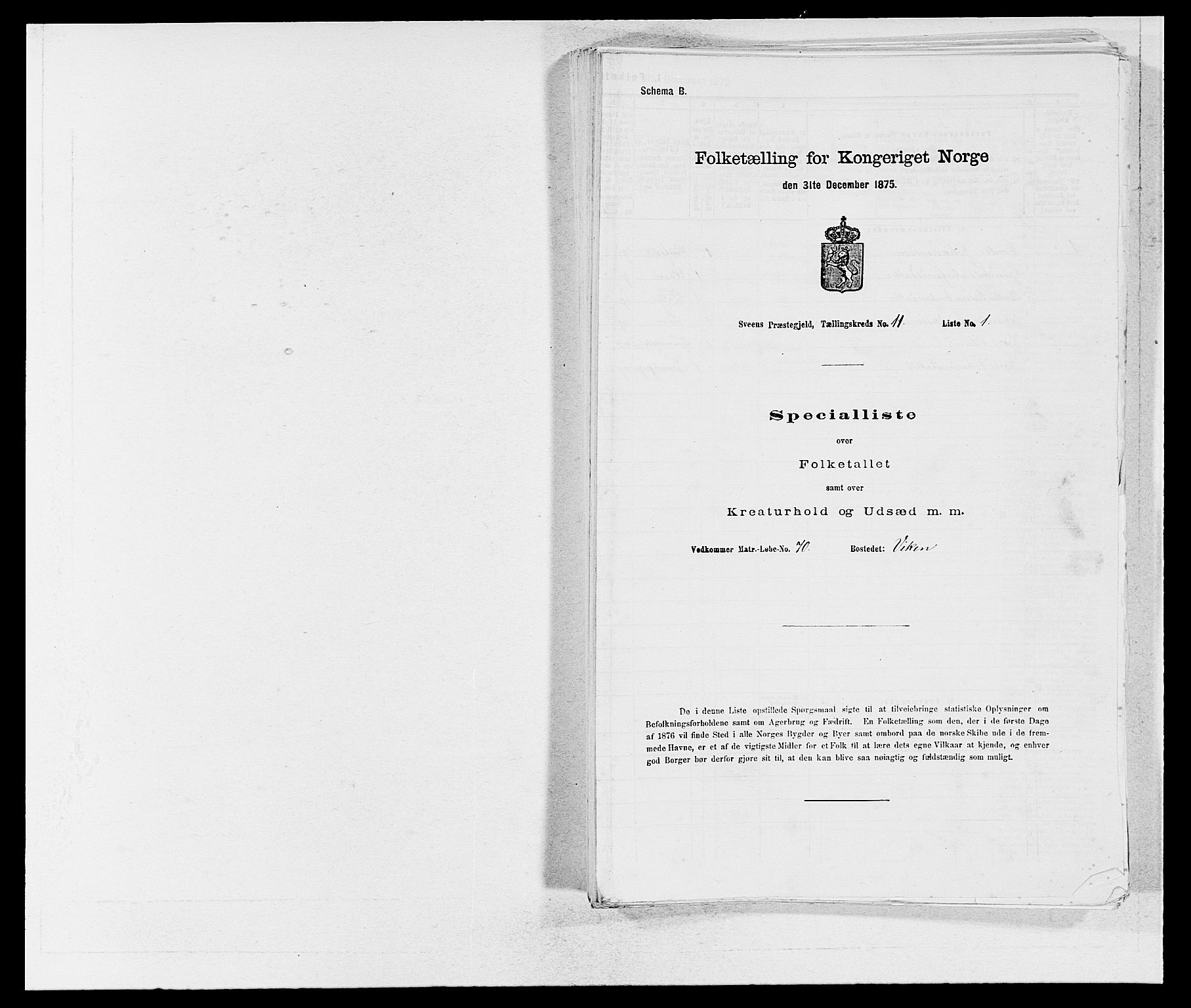 SAB, 1875 census for 1216P Sveio, 1875, p. 1364